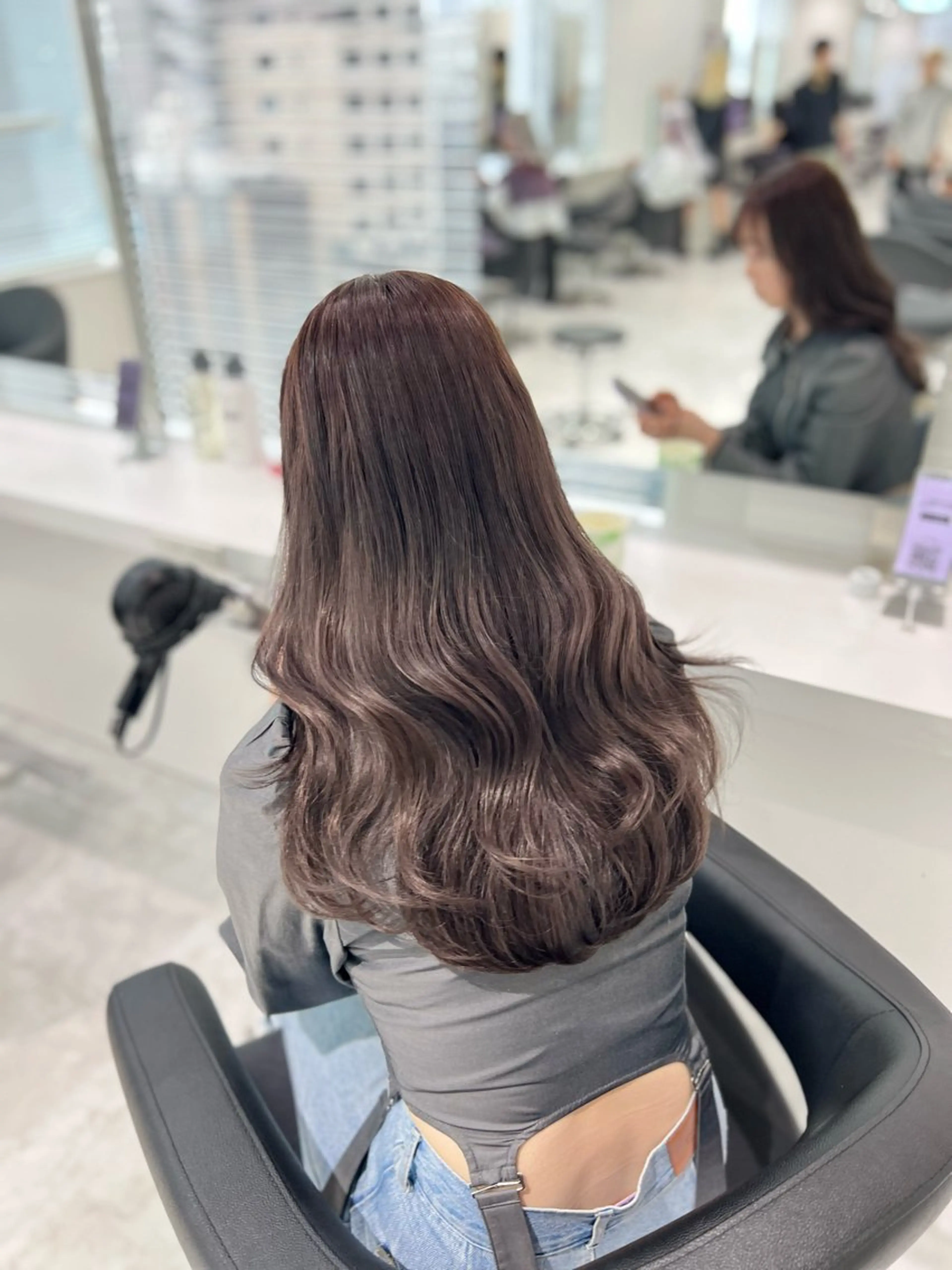 ミディアム カラー ヘアカラー トリートメント 艶髪グレージュ特化/ CHIKARAのヘアスタイル