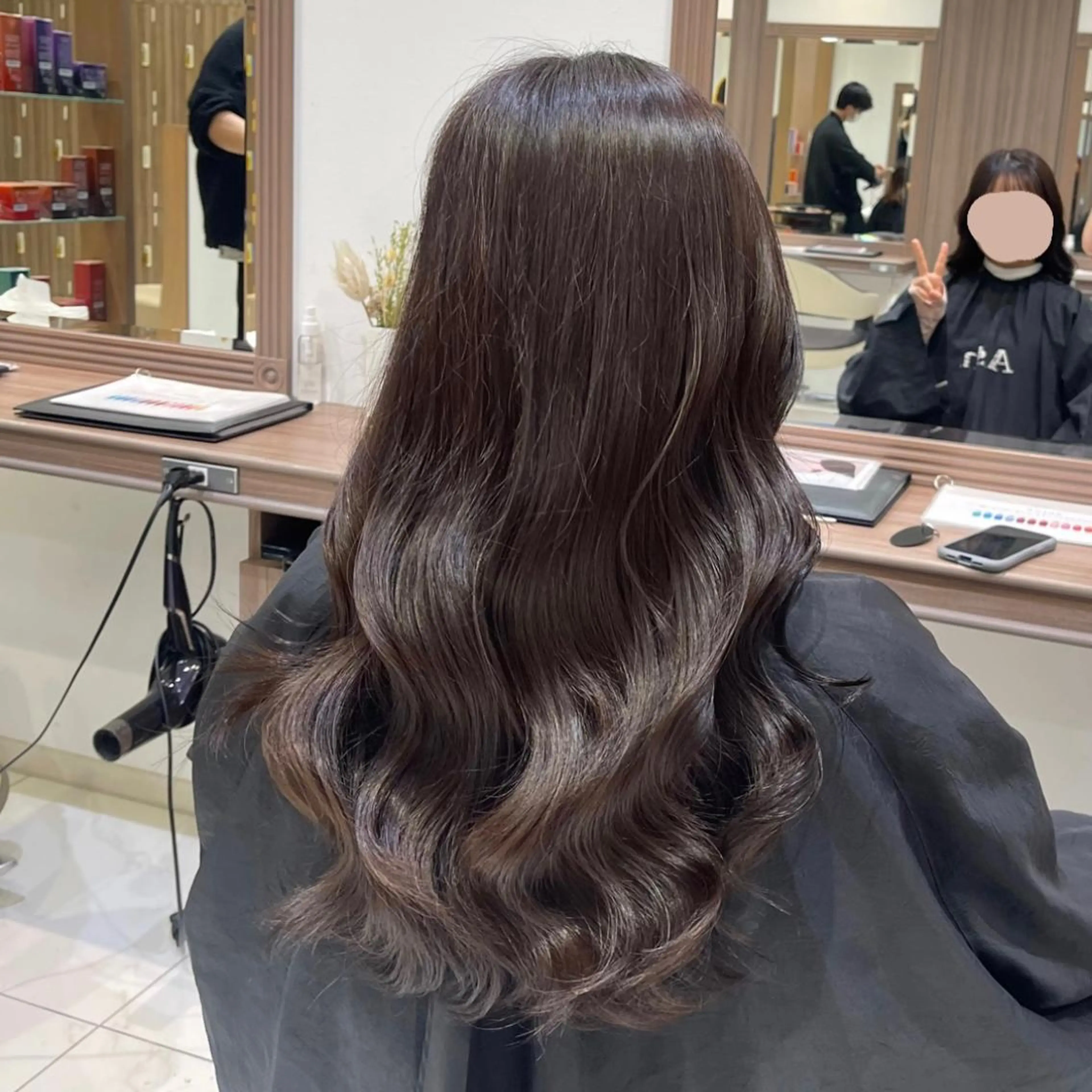 ロング カラー ヘアアレンジ ヘアカラー 𓍯暖色/韓国風 田中沙羅‎𓍯のヘアスタイル