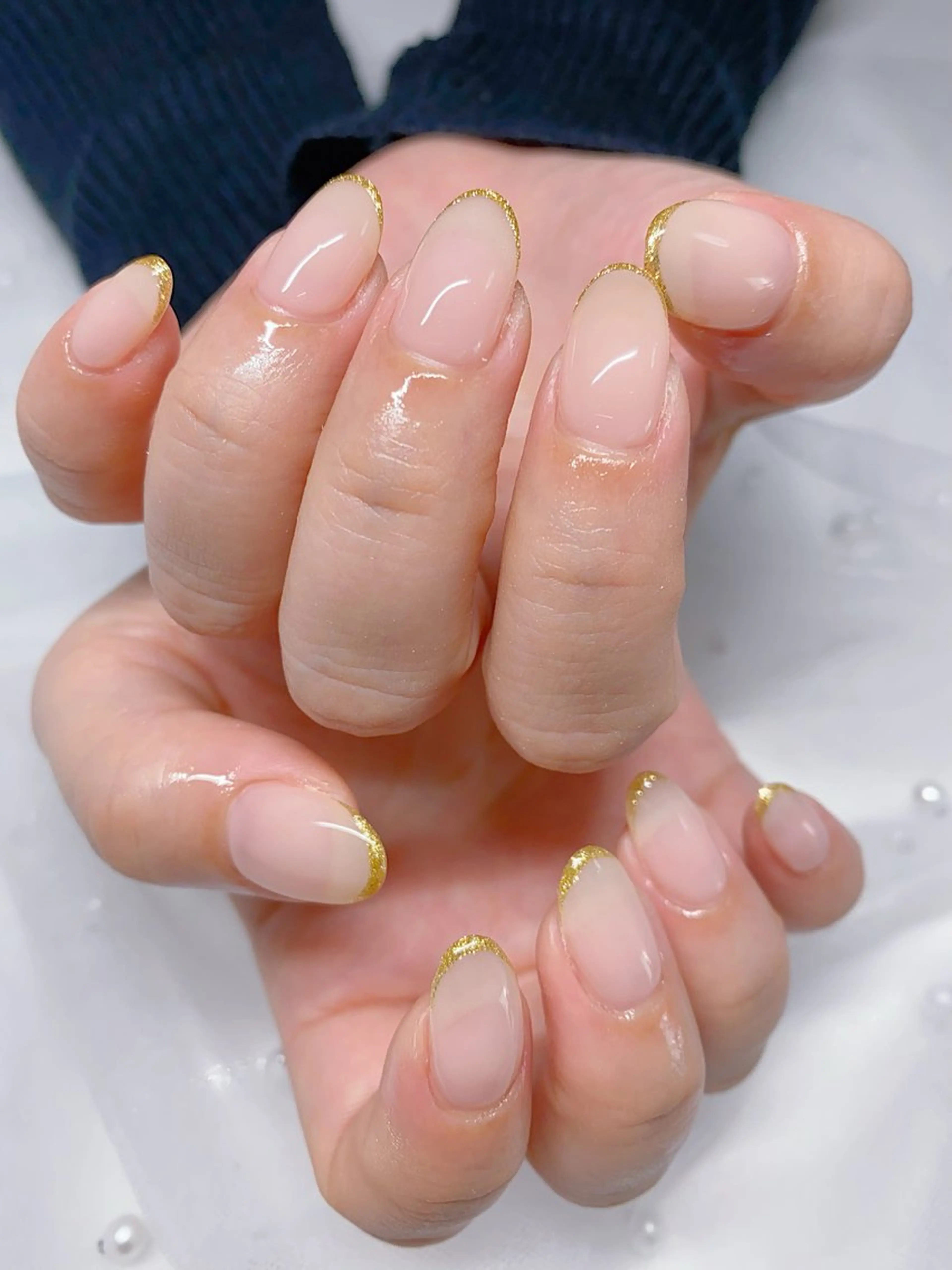 ネイル フレンチネイル ハンドネイル Jasmine nailsalon所属・ジャスミン ネイルサロンのネイルデザイン