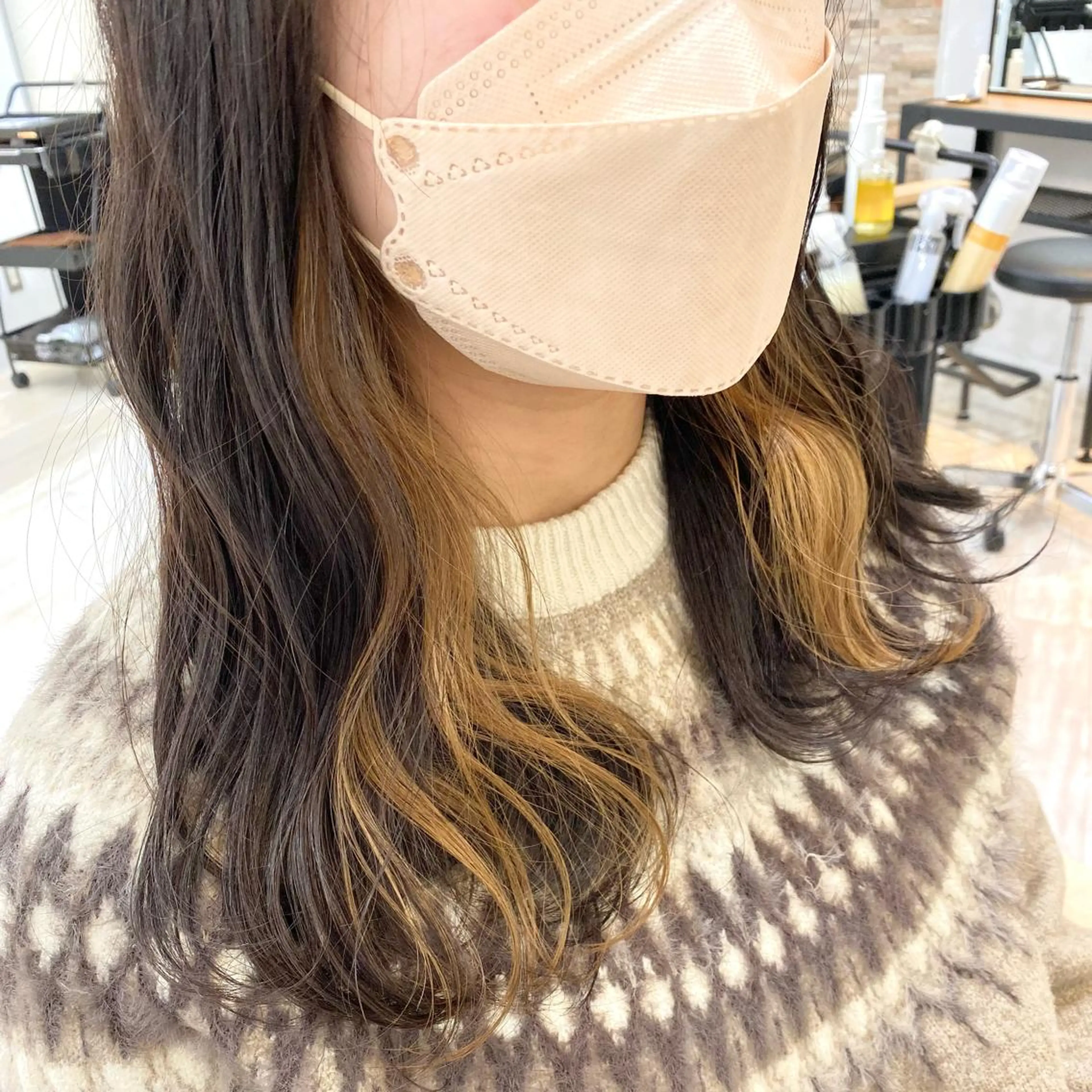 ロング カラー ベージュカラー グレージュ ミルクティーベージュ くさかみさき🌼暖色 /韓国風/オタク🌼のヘアスタイル