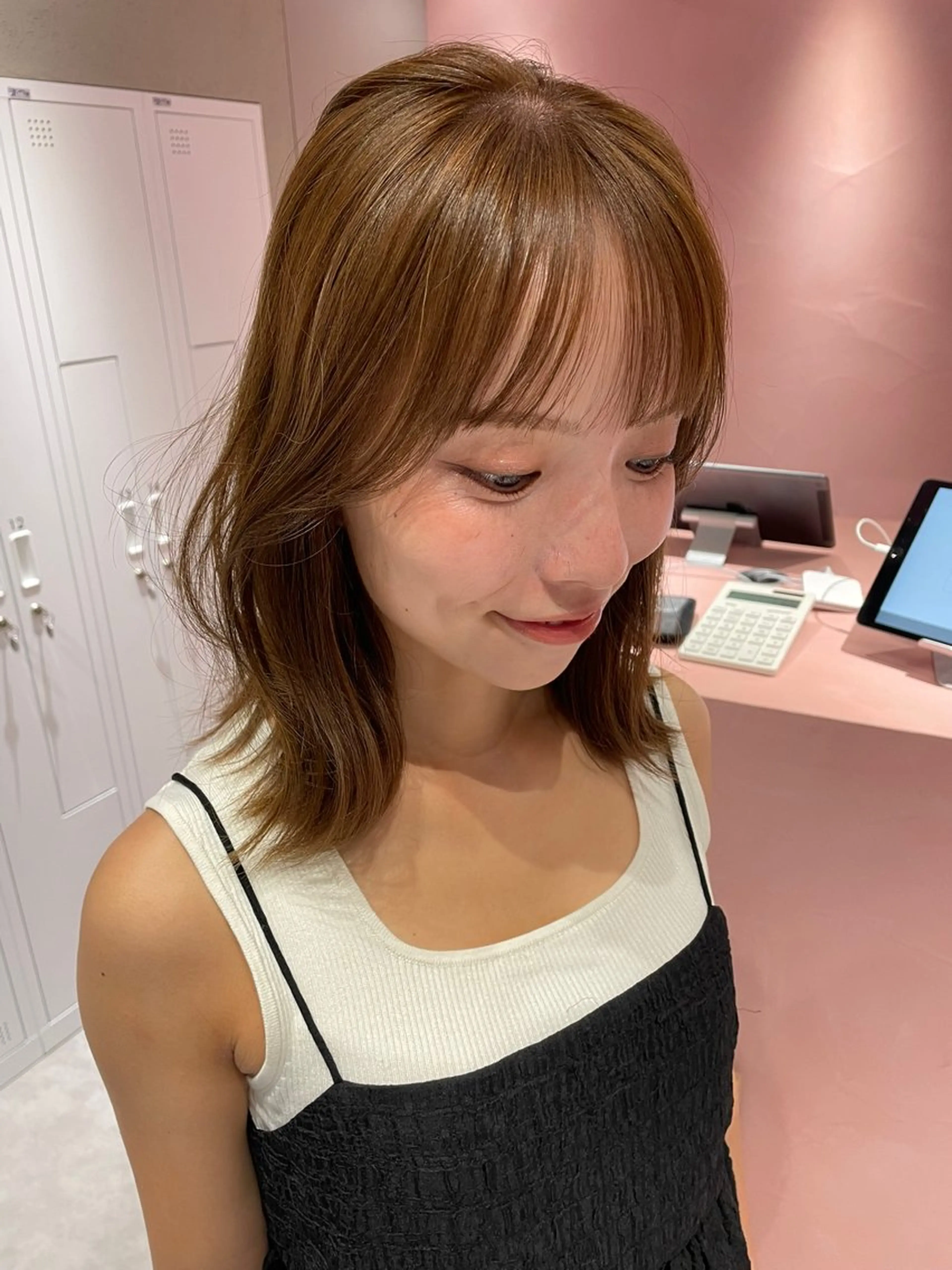 ミディアム カット ヘアカラー SALOWIN 立川所属・MAYU /ナチュラルヘア🌷のヘアスタイル