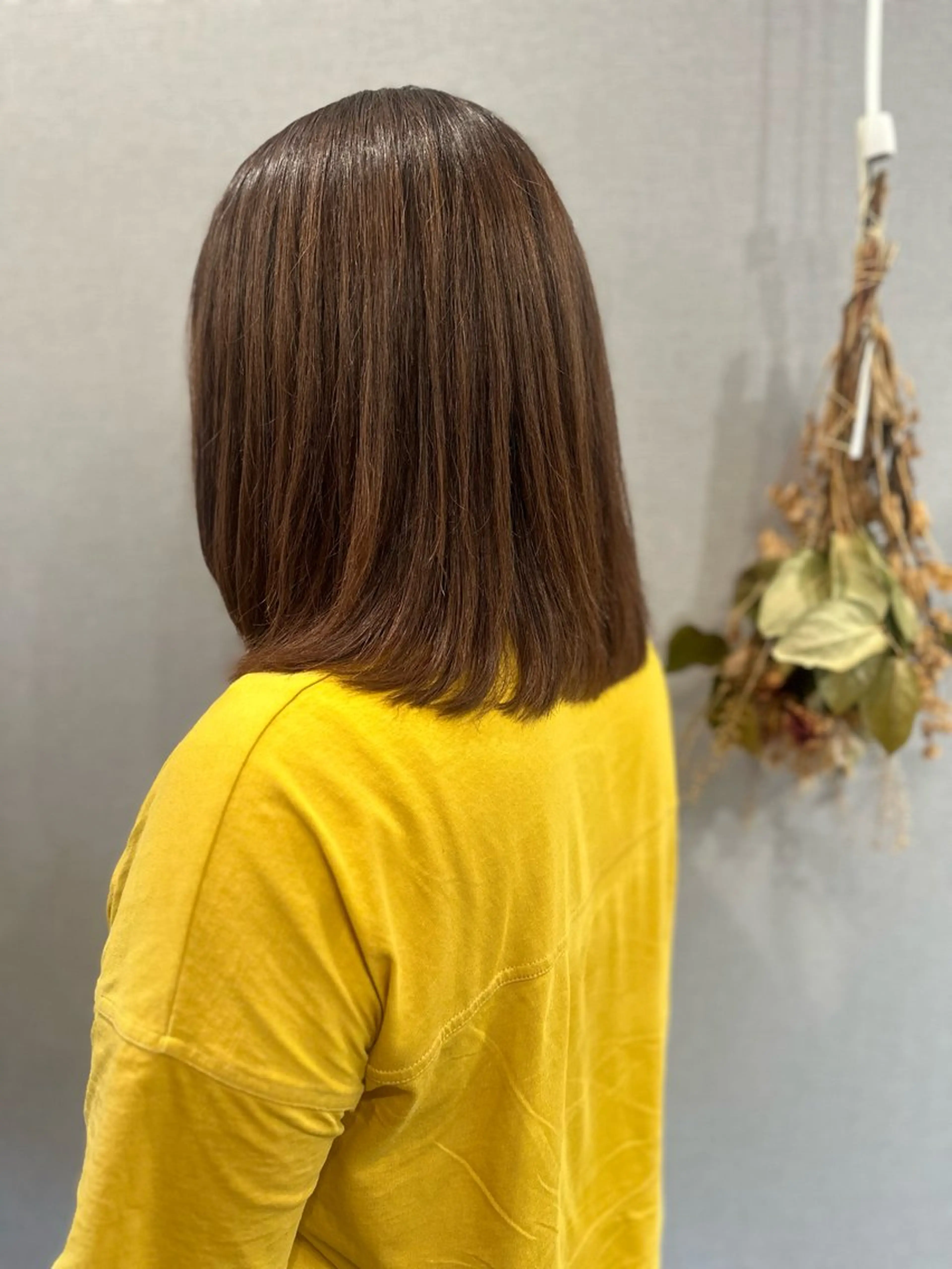 ミディアム カラー カット ヘアカラー トリートメント K Harukaのヘアスタイル