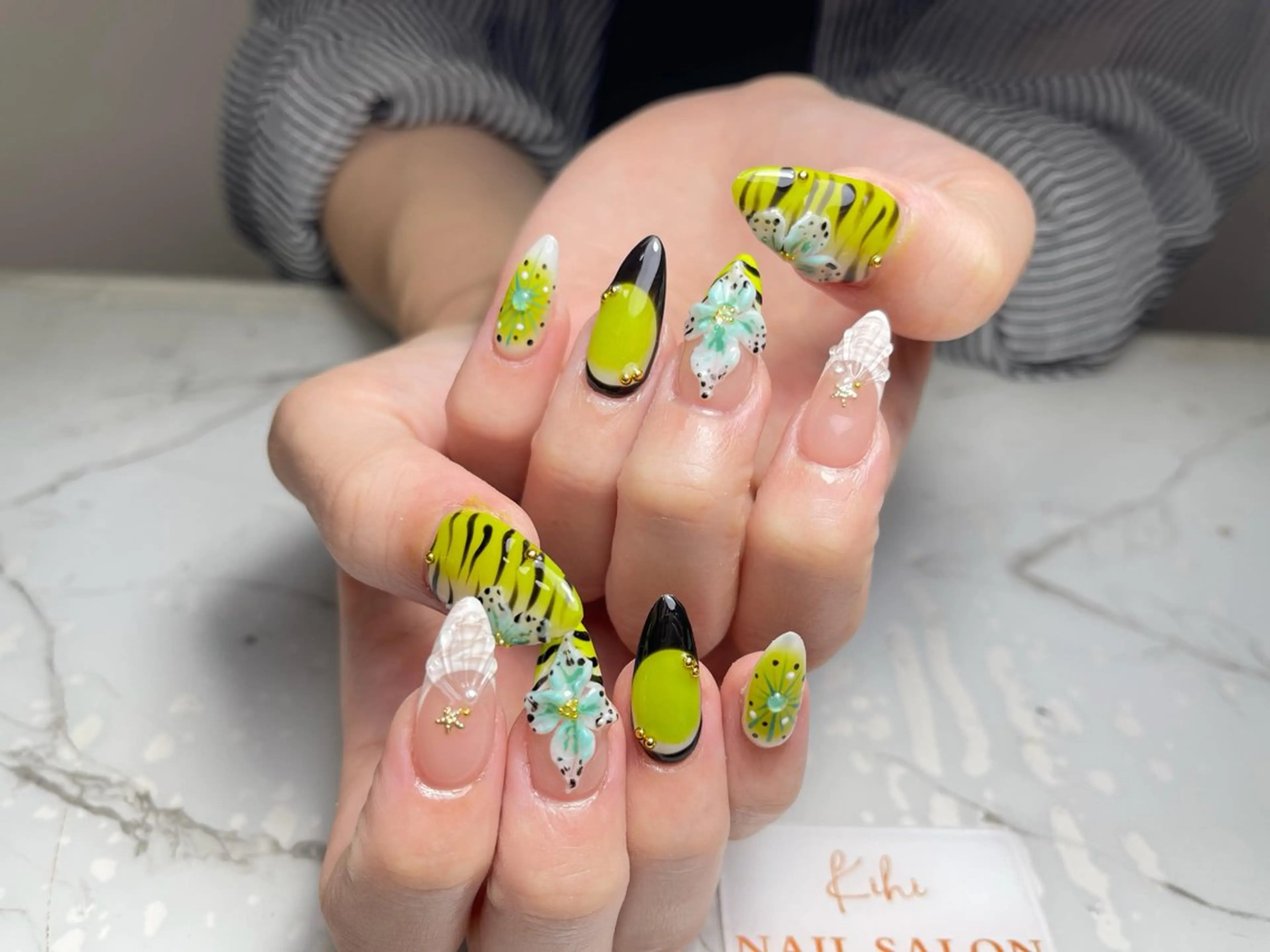 ネイル アートネイル フレンチネイル ジェルネイル グラデーション 韓国ネイル ハンドネイル ハンドケア Nail Salon Kihi さくらのネイルデザイン