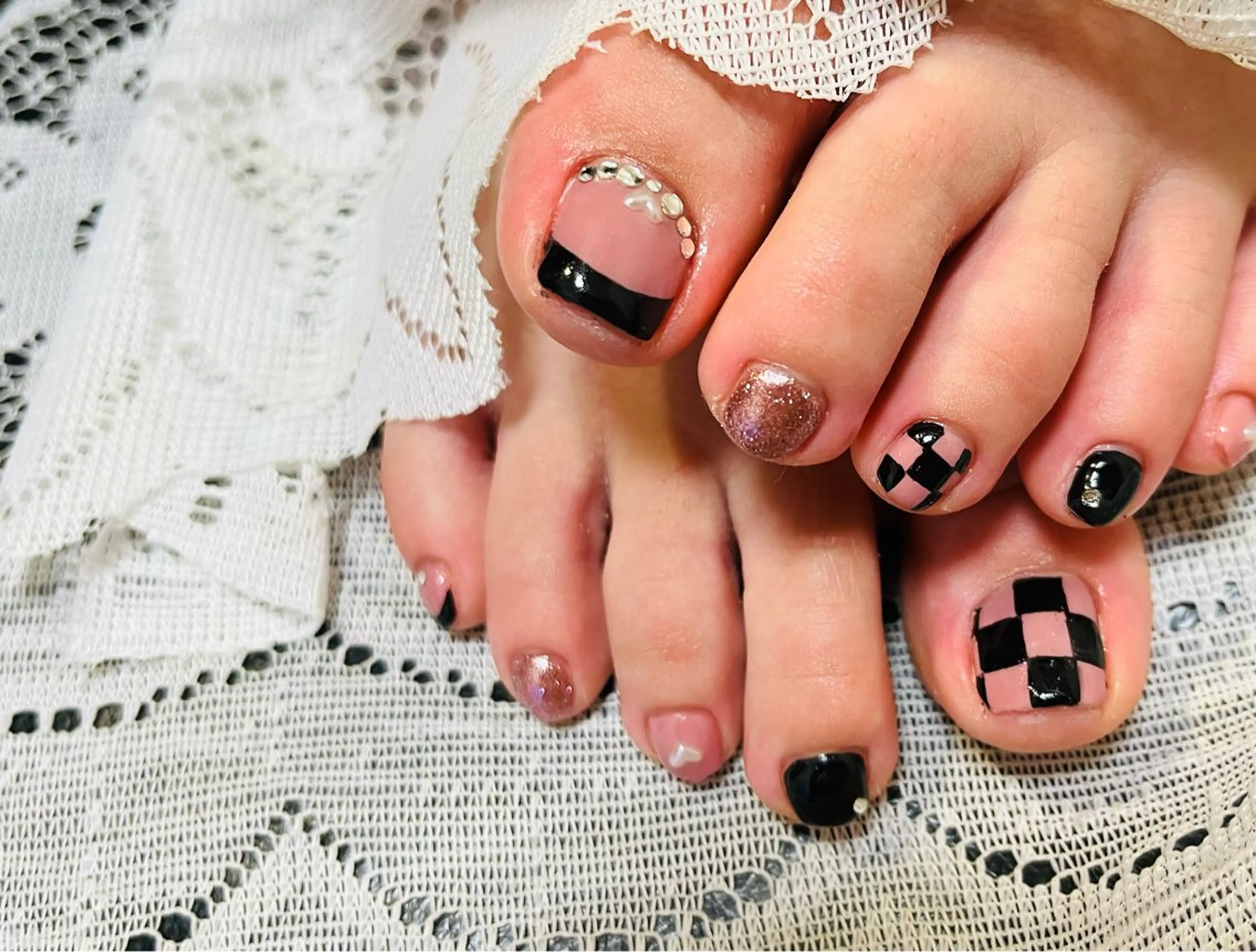 ネイル フットネイル 持ち込み 夏ネイル Felice所属・ベテランネイル cnc  nailのネイルデザイン