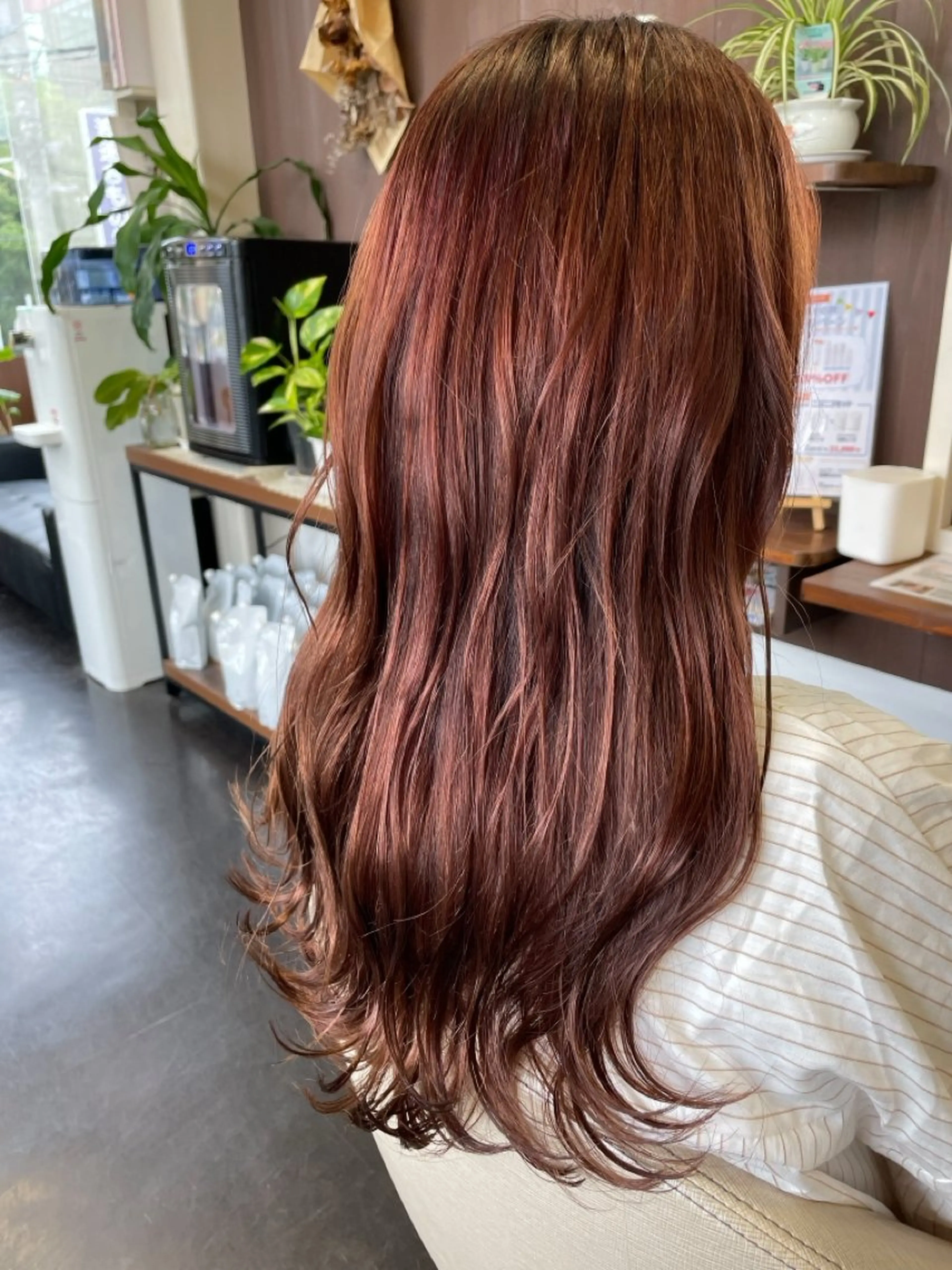 ロング ヘアカラー トリートメント 藤井 桃華のヘアスタイル