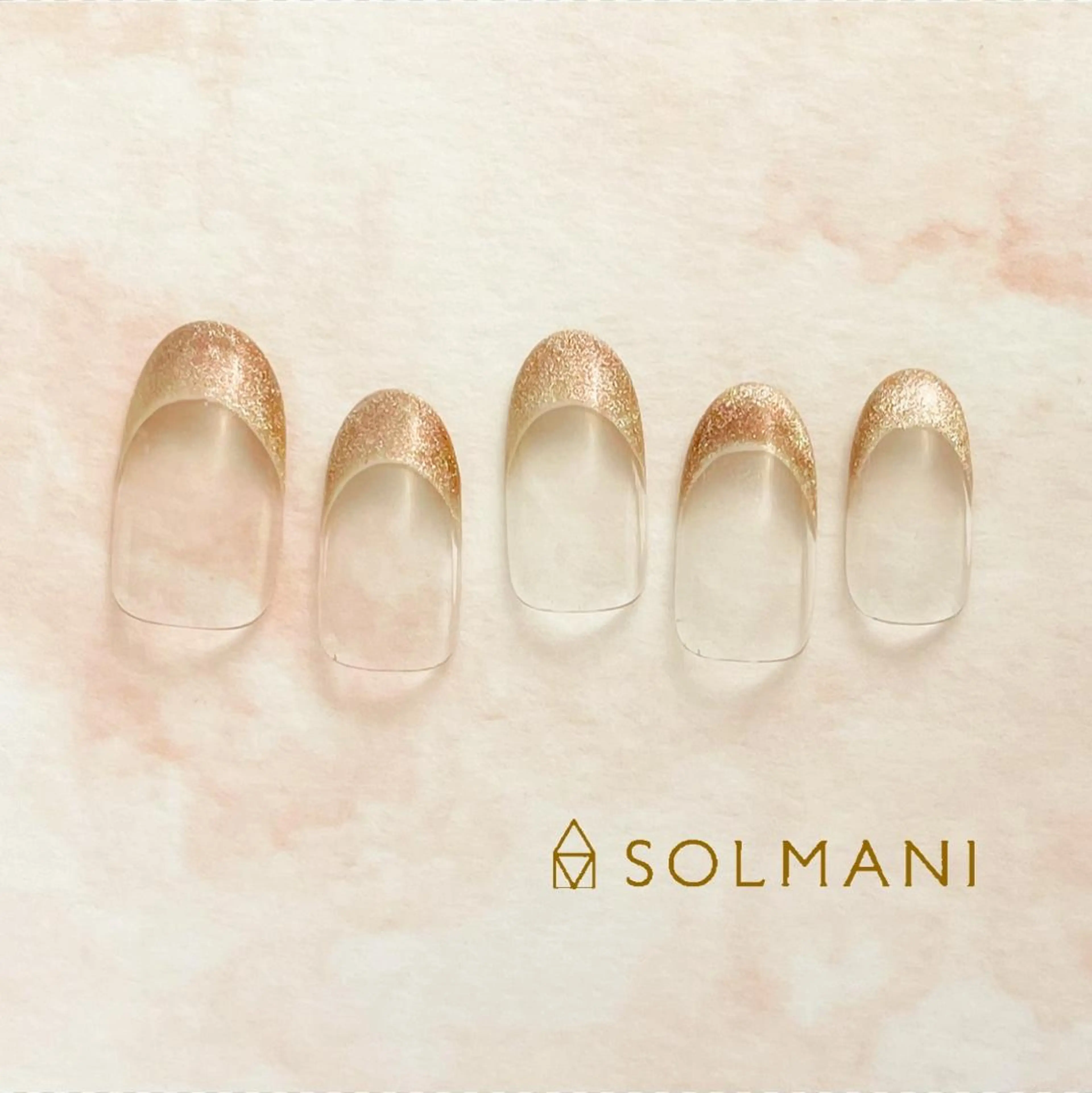 ネイル フレンチネイル マグネットネイル マグネットフレンチ SOLMANI 予約担当のネイルデザイン