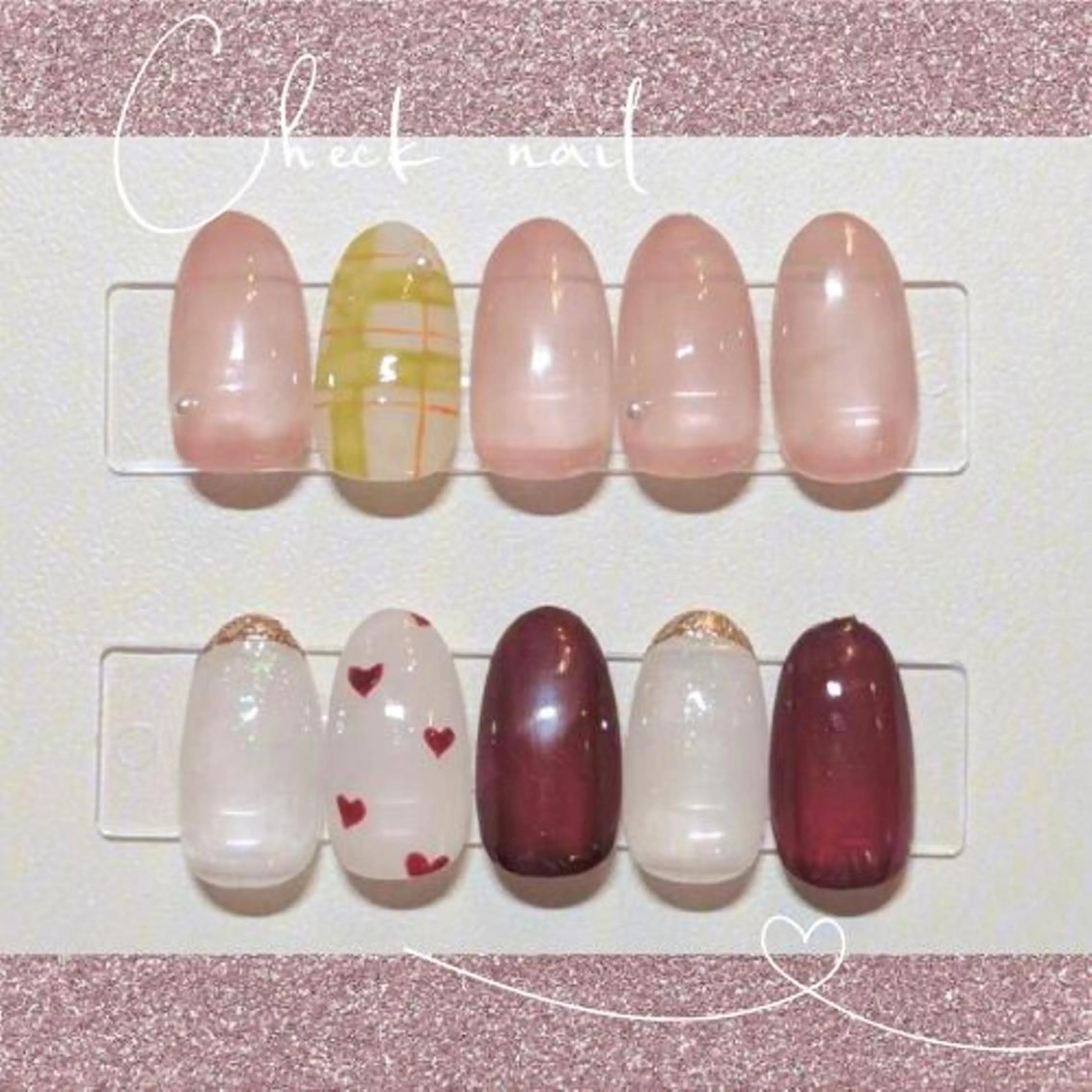 血色感UP🩷大人可愛いチークネイル💅定額デザイン【オフなし】の写真