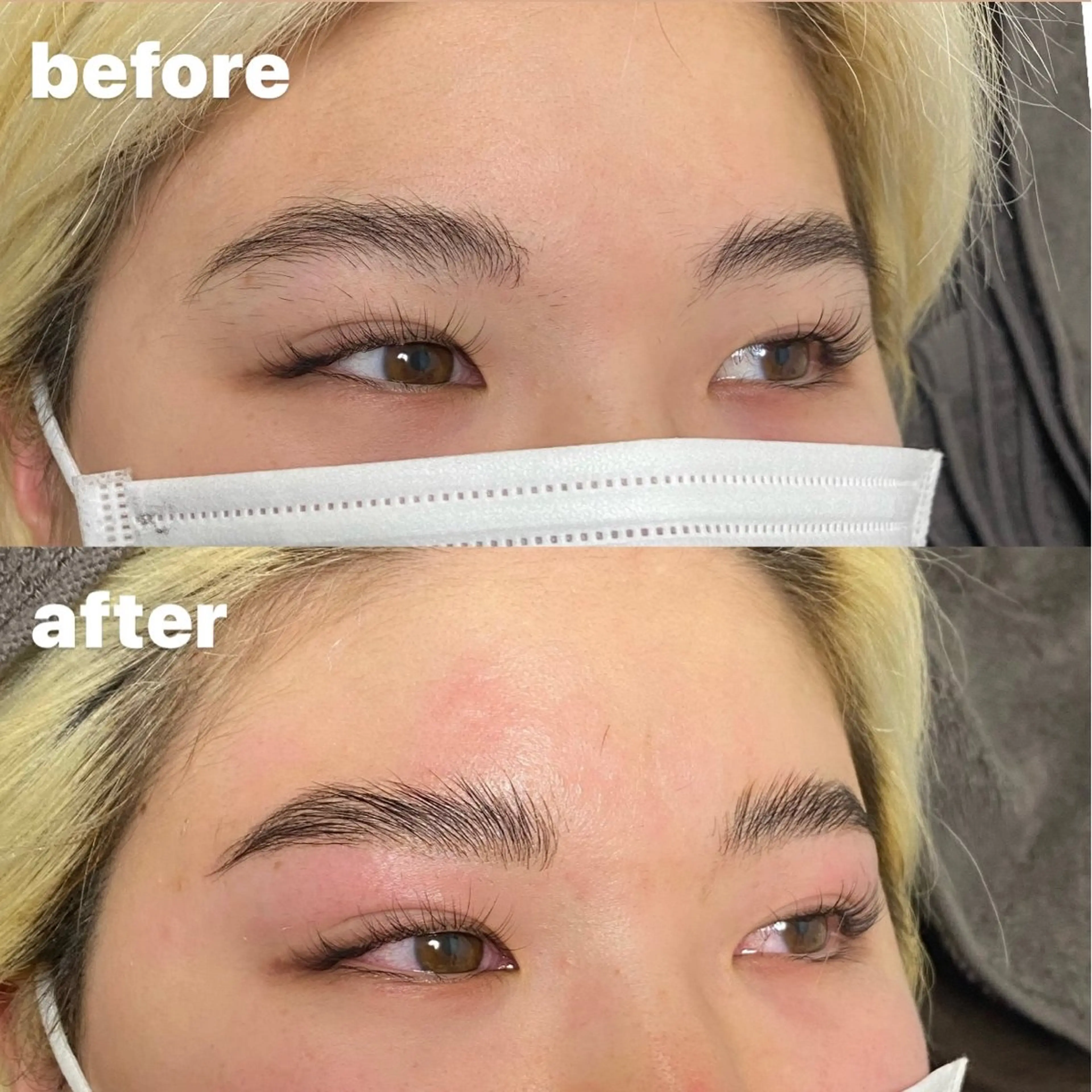 アイブロウ ハリウッドブロウリフト ヤマグチ リンのマツエク・マツパデザイン