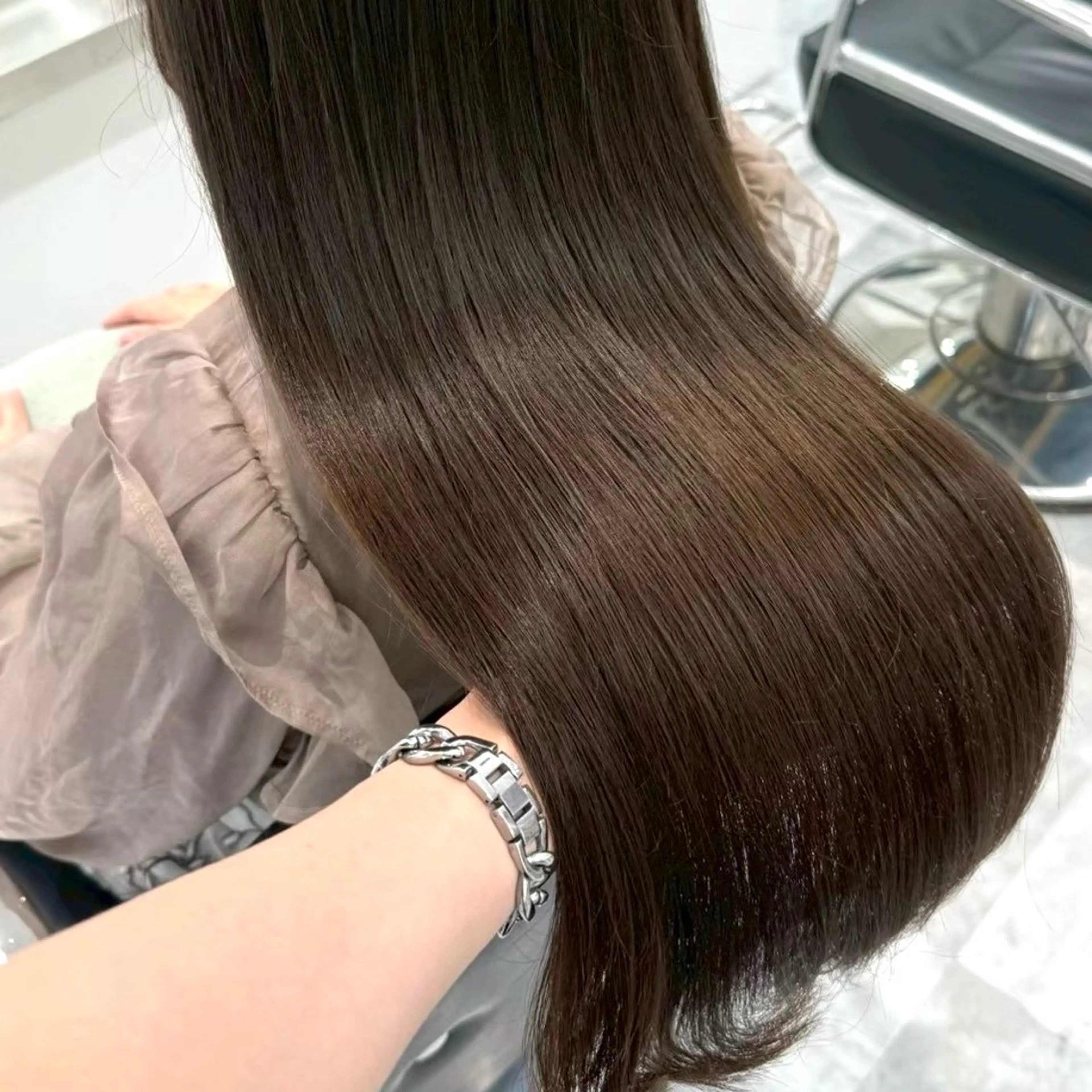 ロング カラー ヘアカラー Parve Mix 森 美遥🇰🇷🩶のヘアスタイル