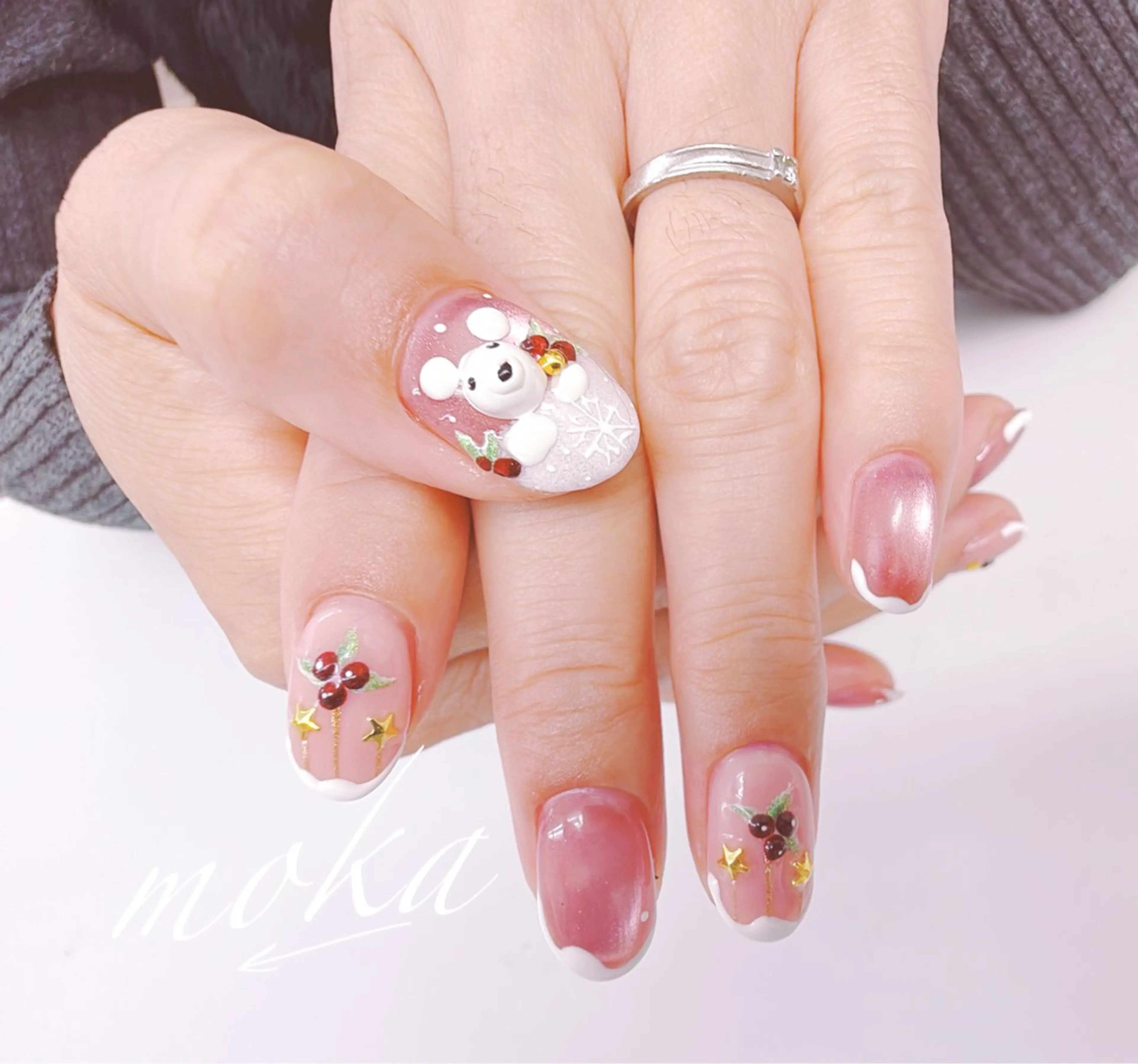 ネイル ハンドネイル ハンドケア 胡蝶蘭レディースサロ ンNailMOKAのネイルデザイン