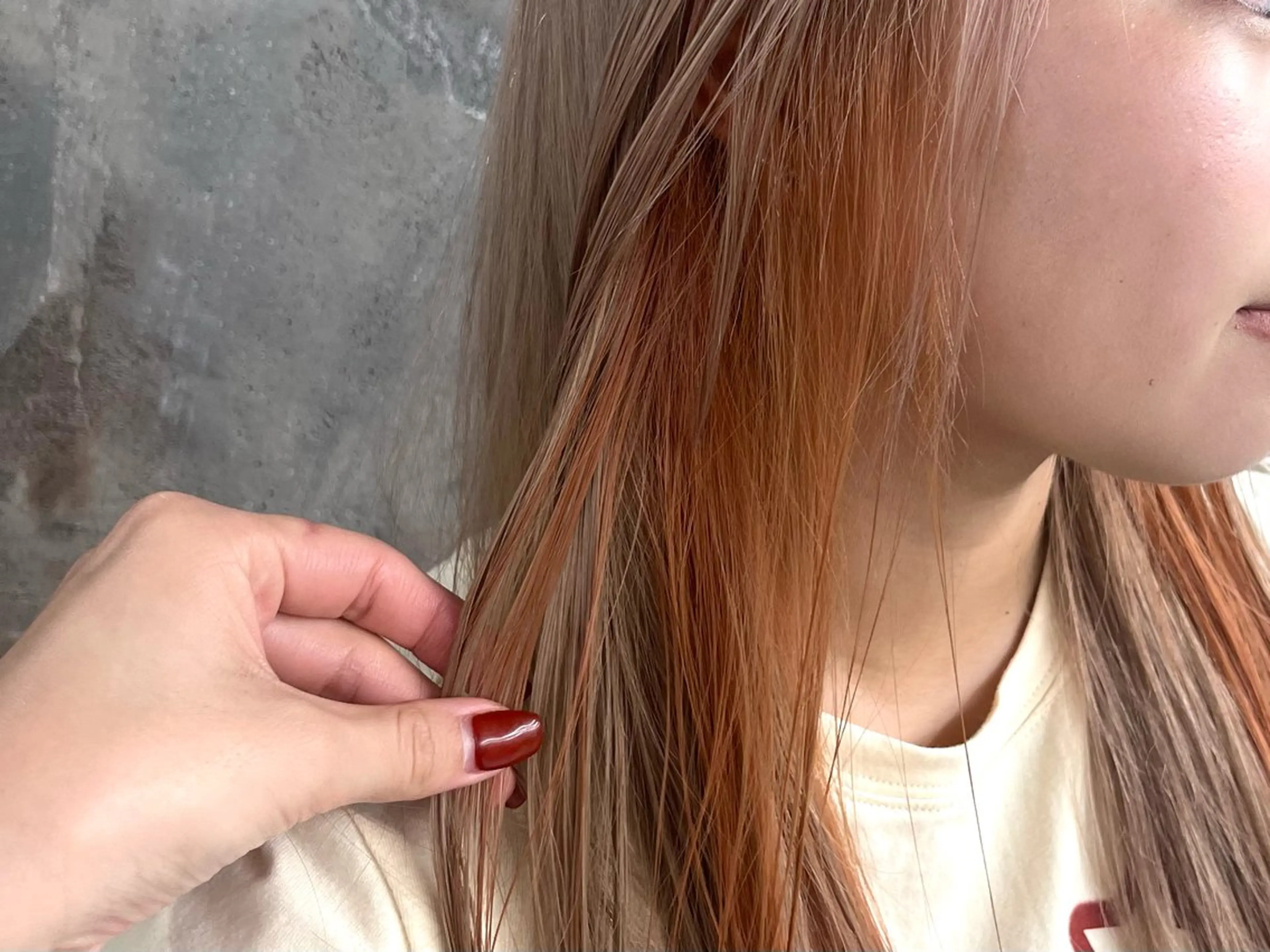 セミロング カラー nonoka/ ブリーチ/モニカのヘアスタイル