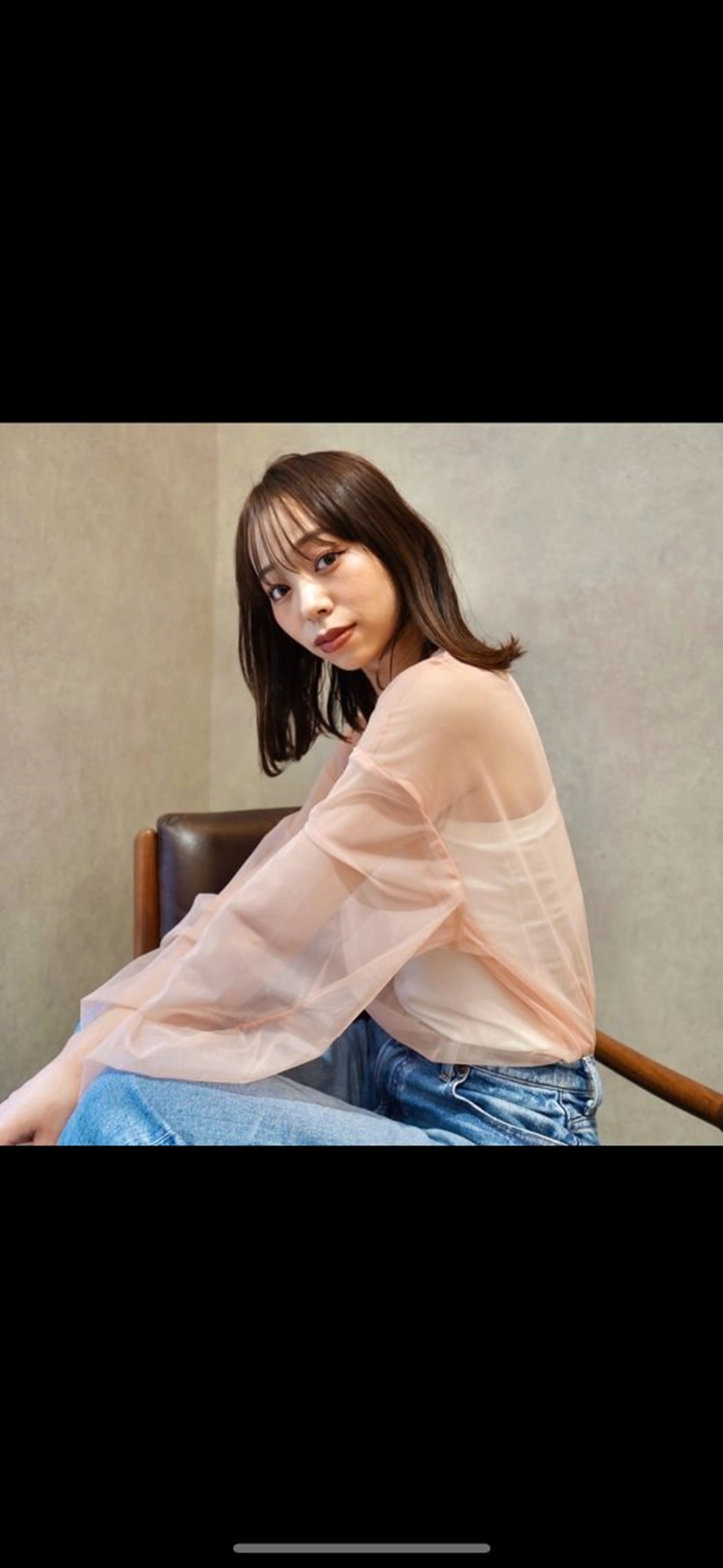 ミディアム カラー カット ヘアカラー 透明感♡くすみカラー 🍏Haruka🍏のヘアスタイル