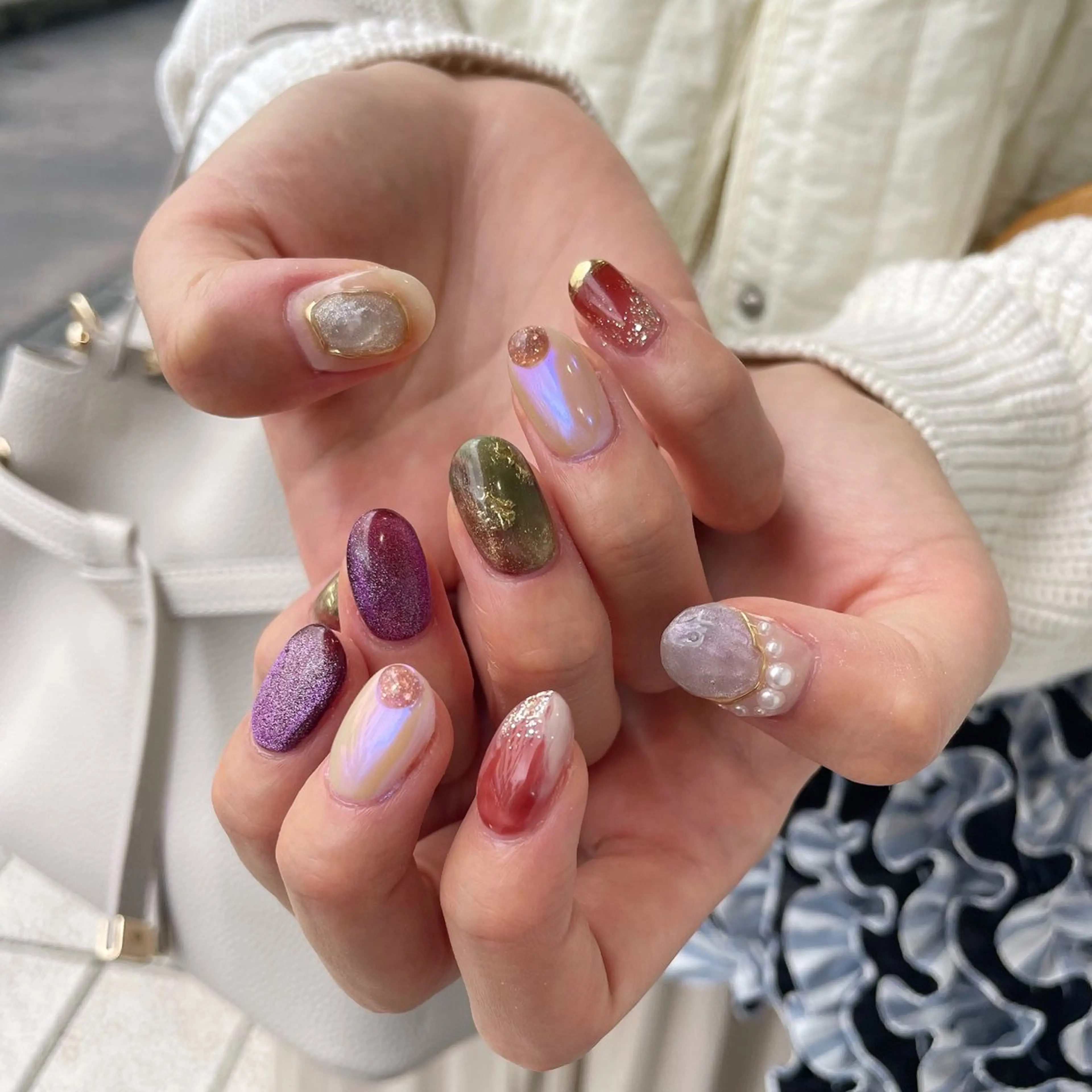 ネイル 持ち込み ニュアンスネイル ハンドネイル Bianca川越西口 KITAZAKI🫧のネイルデザイン