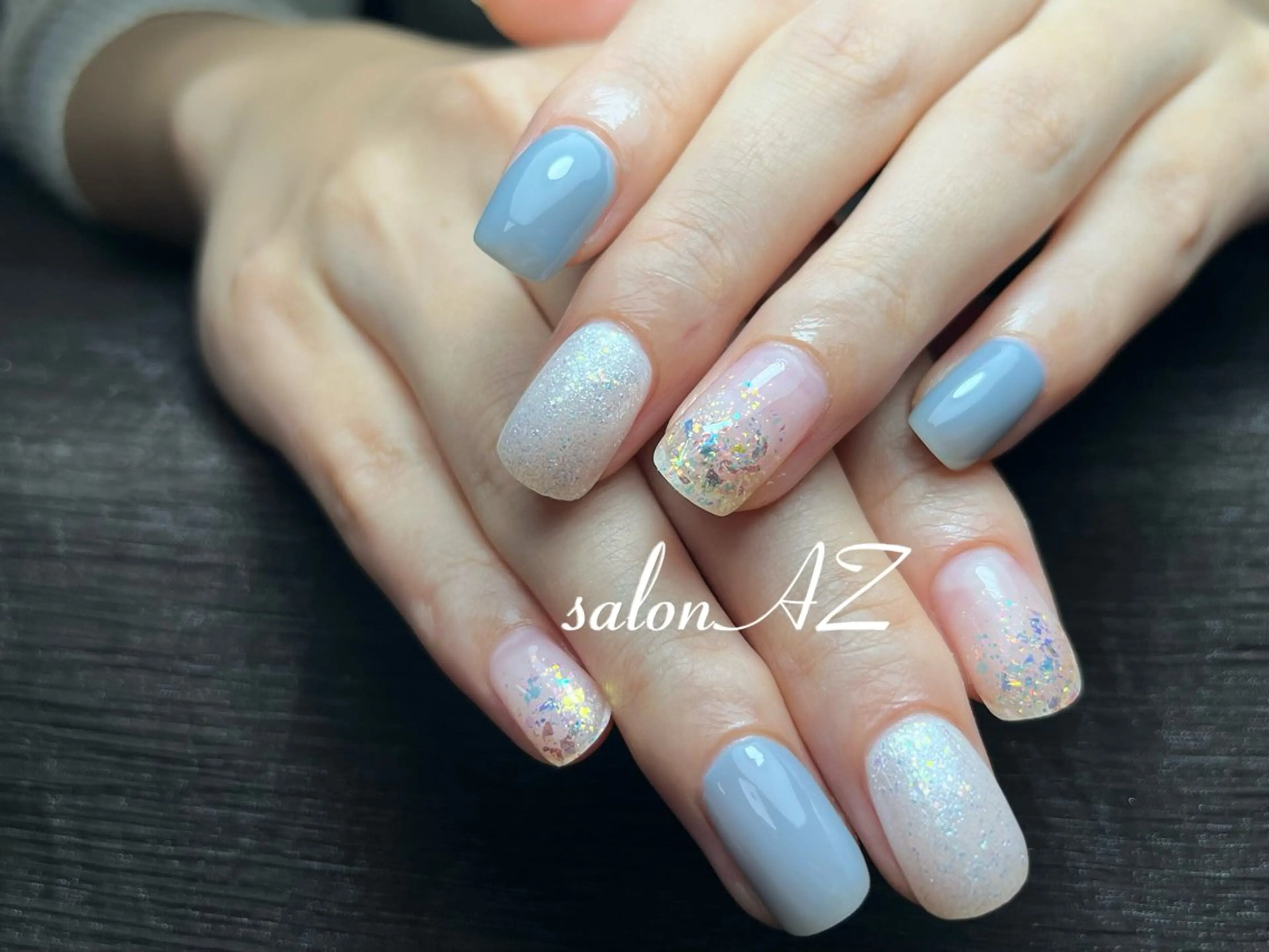 ネイル 長さ出し フットネイル フレンチネイル マグネットネイル ニュアンスネイル ハンドネイル salonAZ トップネイリストのネイルデザイン