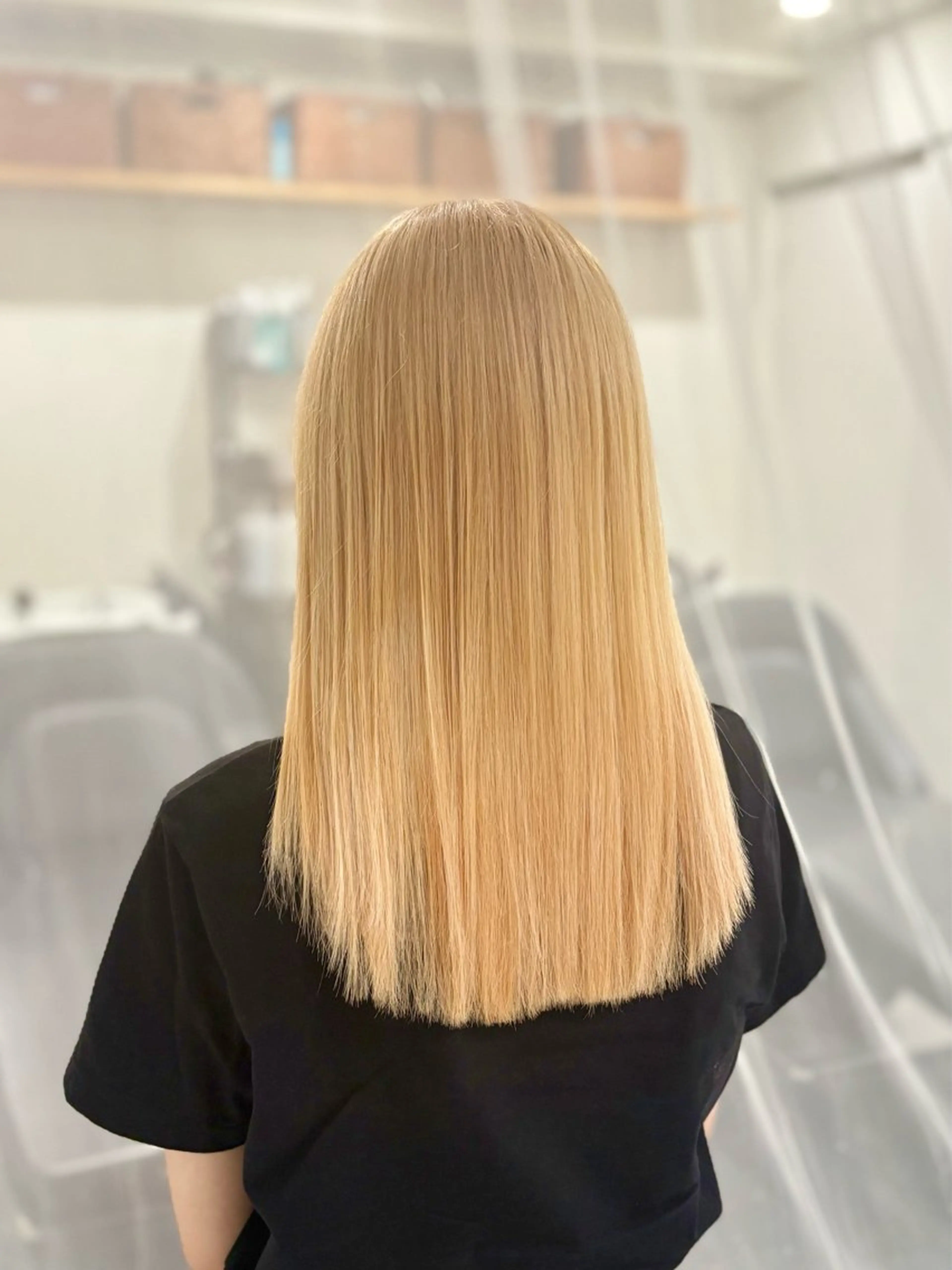 ロング カラー ヘアカラー トリートメント GaKu/ブリーチ /デザイン/ブロンドのヘアスタイル