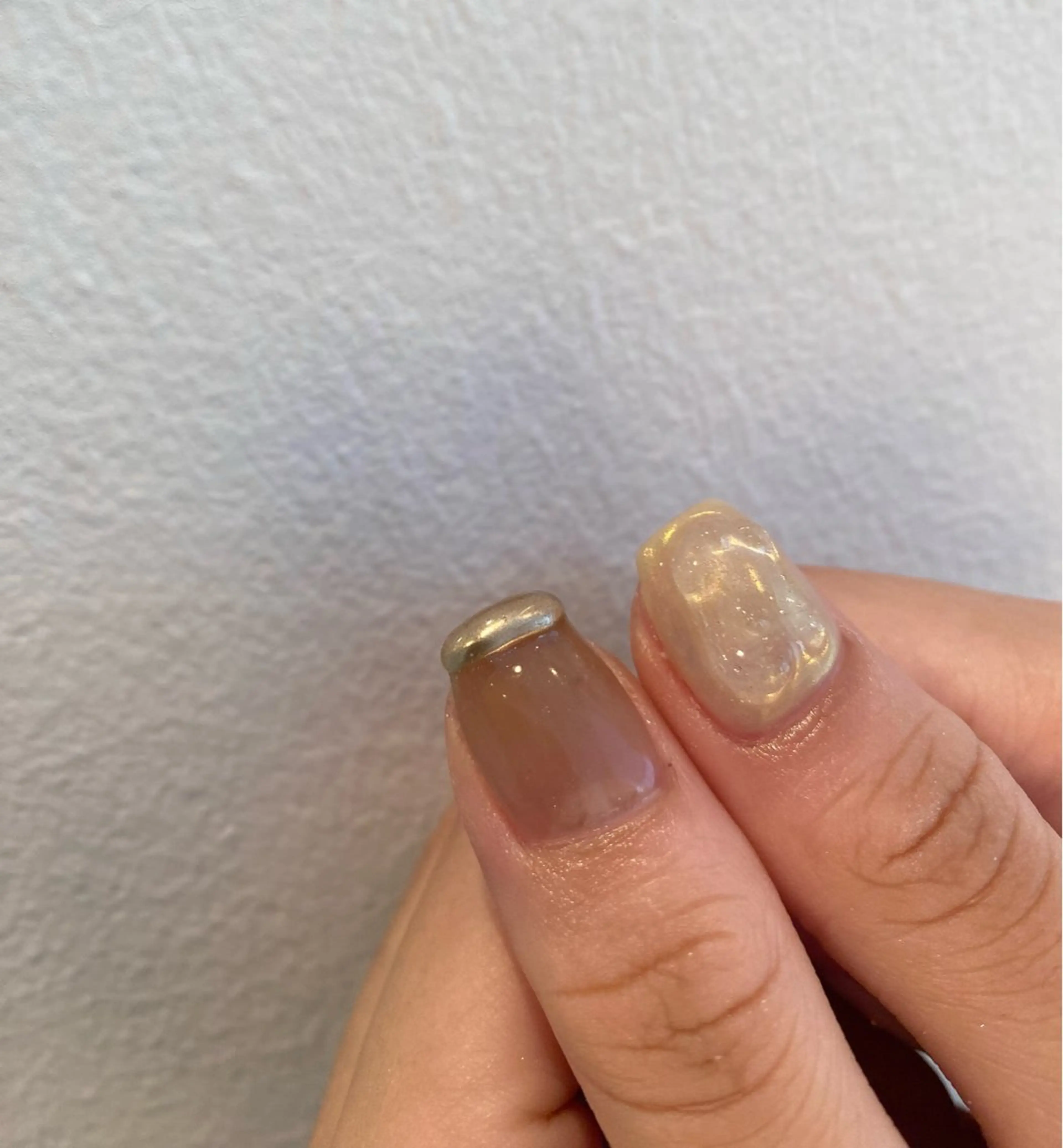 ネイル マグネットネイル ミラーネイル ニュアンスネイル シンプルネイル 冬ネイル nail salon An°のネイルデザイン