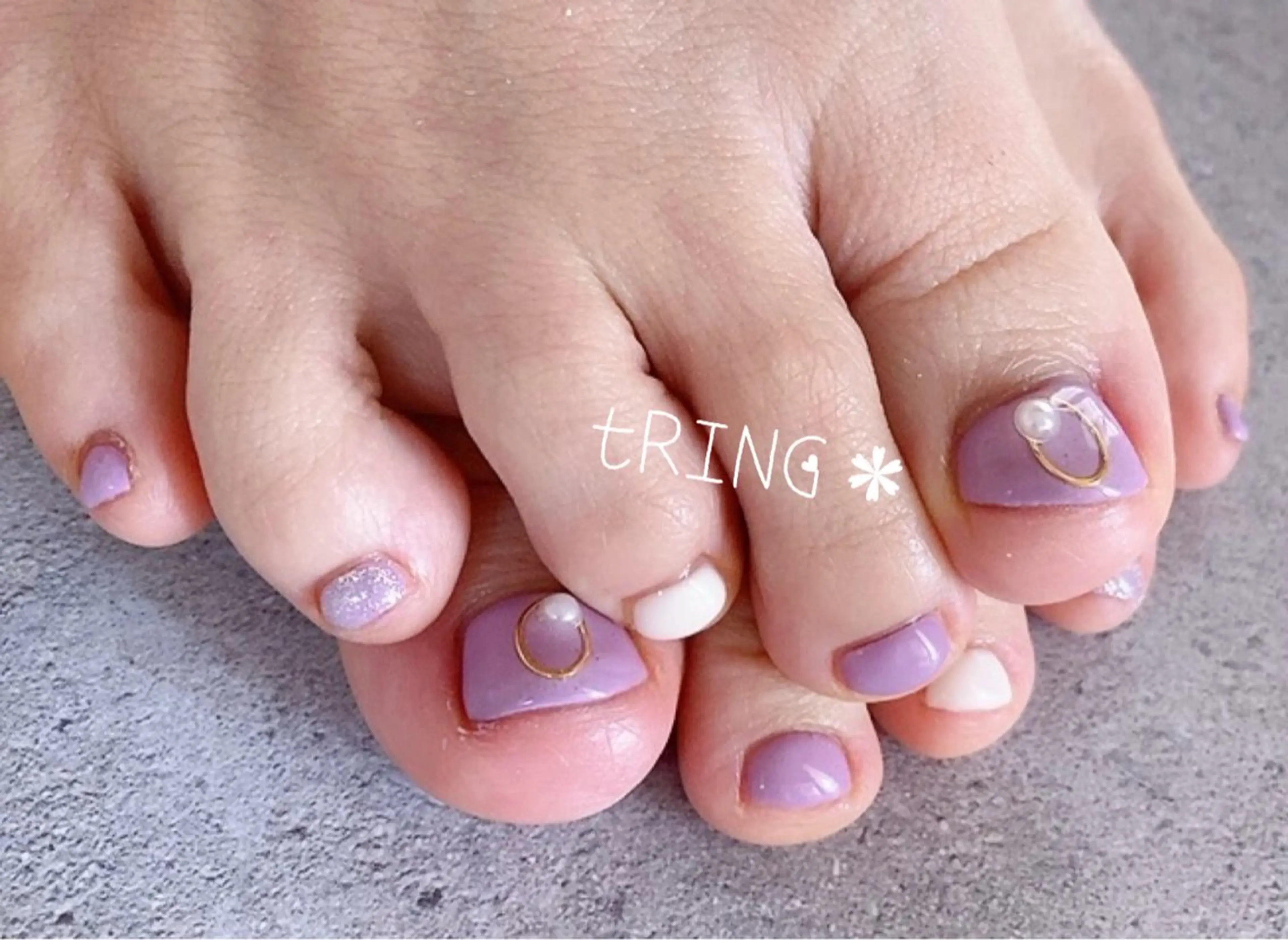 ネイル フットネイル tRING* しいの木台のネイルデザイン