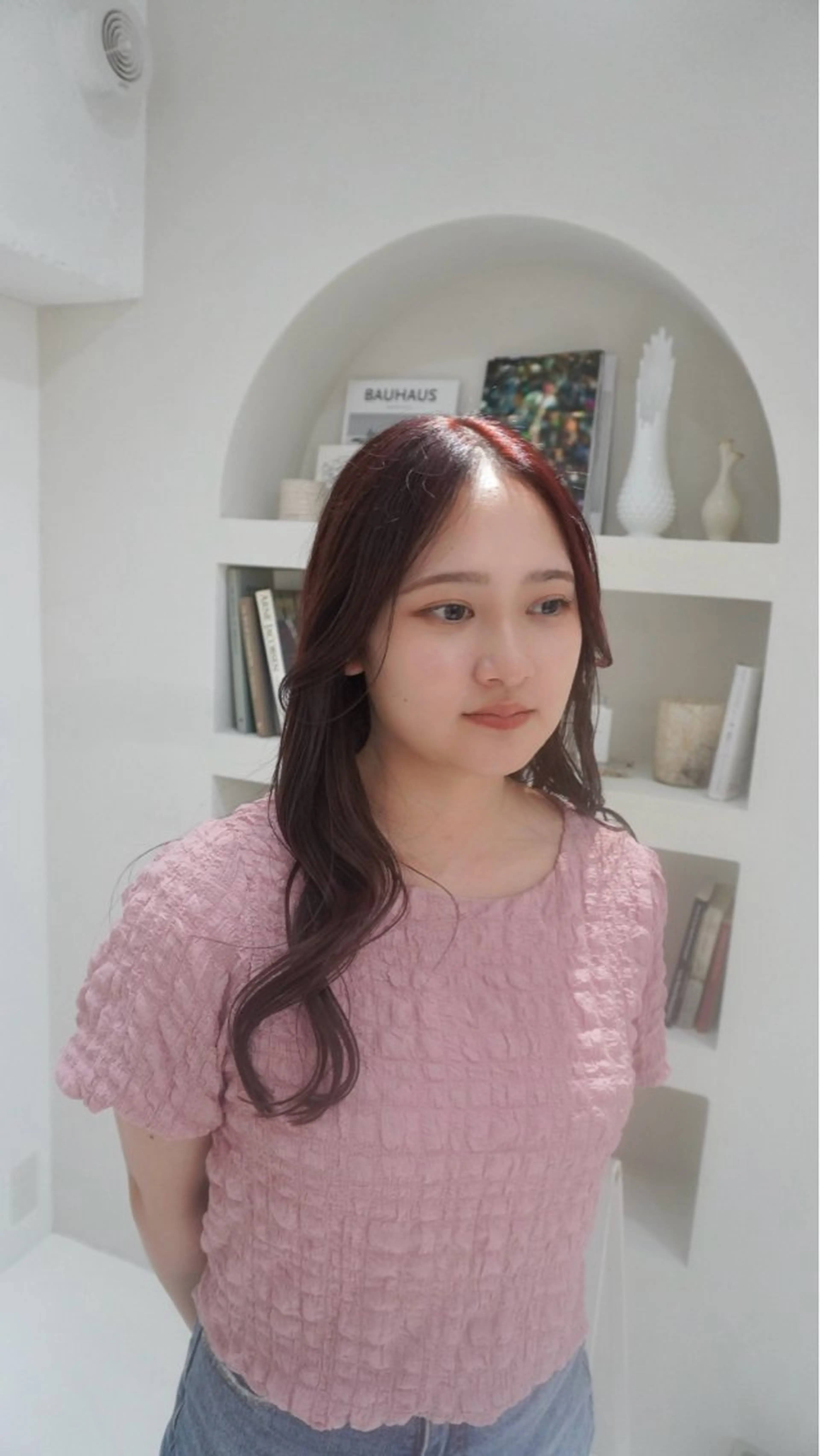 カラー 透明感グレージュ カラー大夢🫧のヘアスタイル