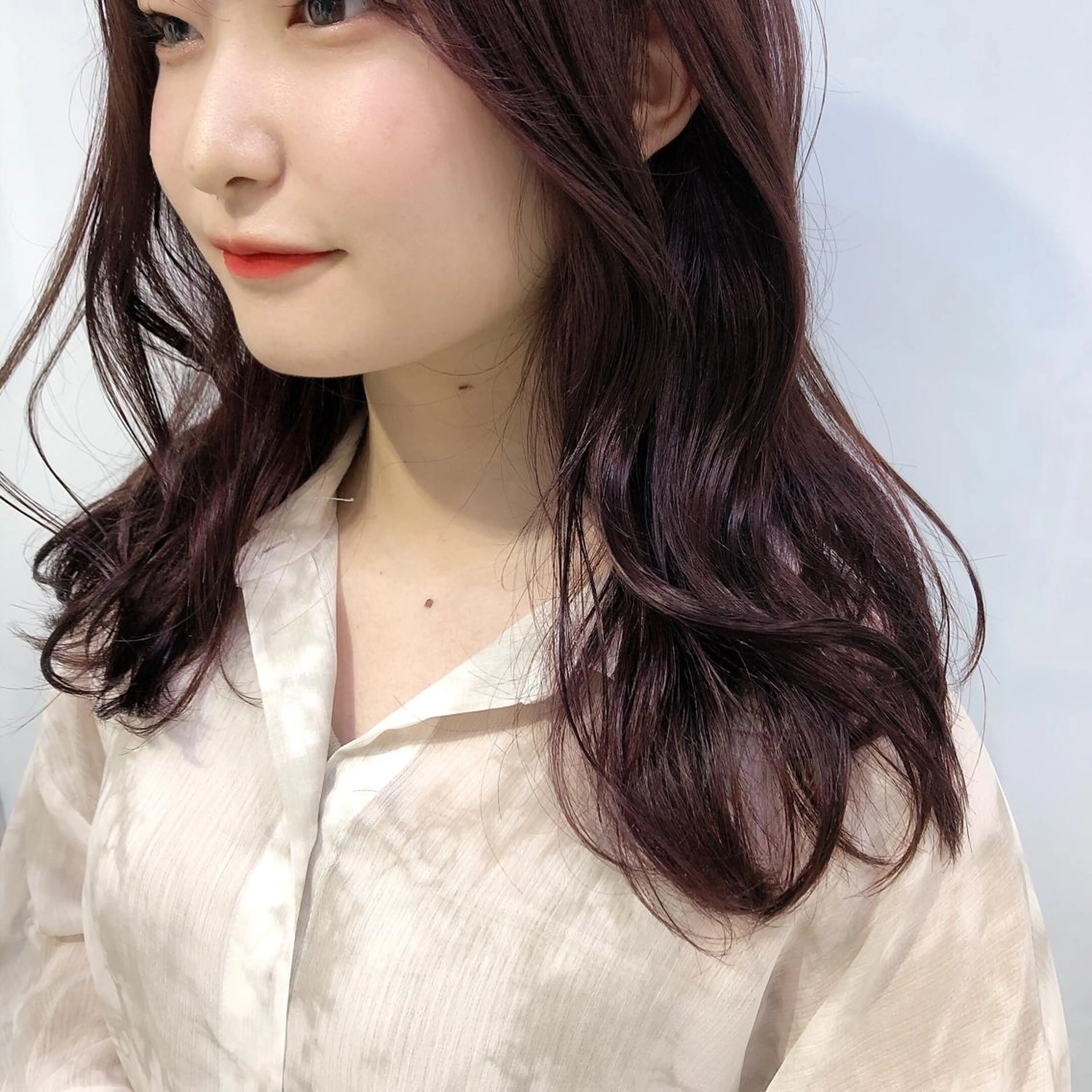 セミロング カラー 関谷 あいみのヘアスタイル