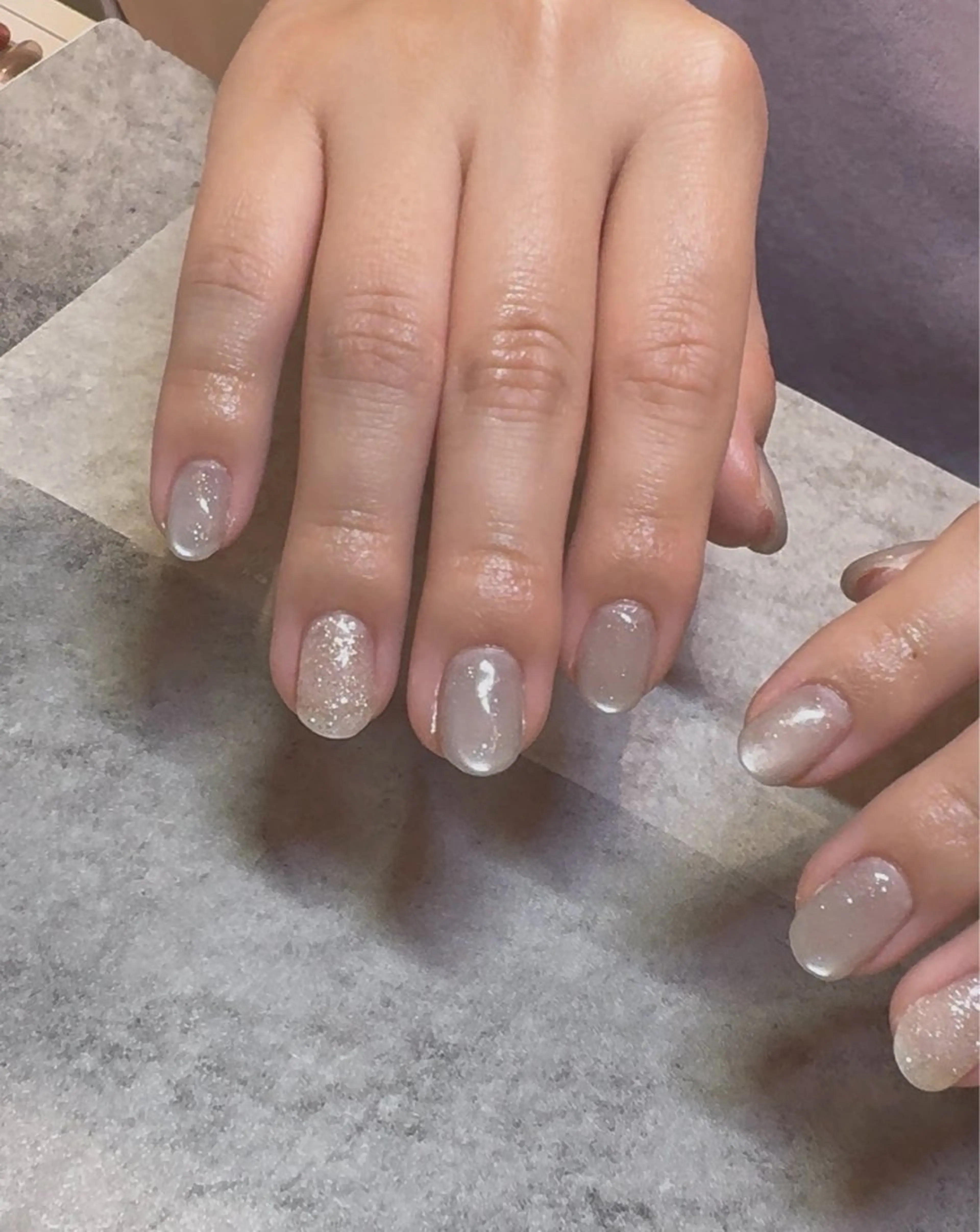 open記念🩷オフなし🩷マグネットandフラッシュmixネイル✨の写真