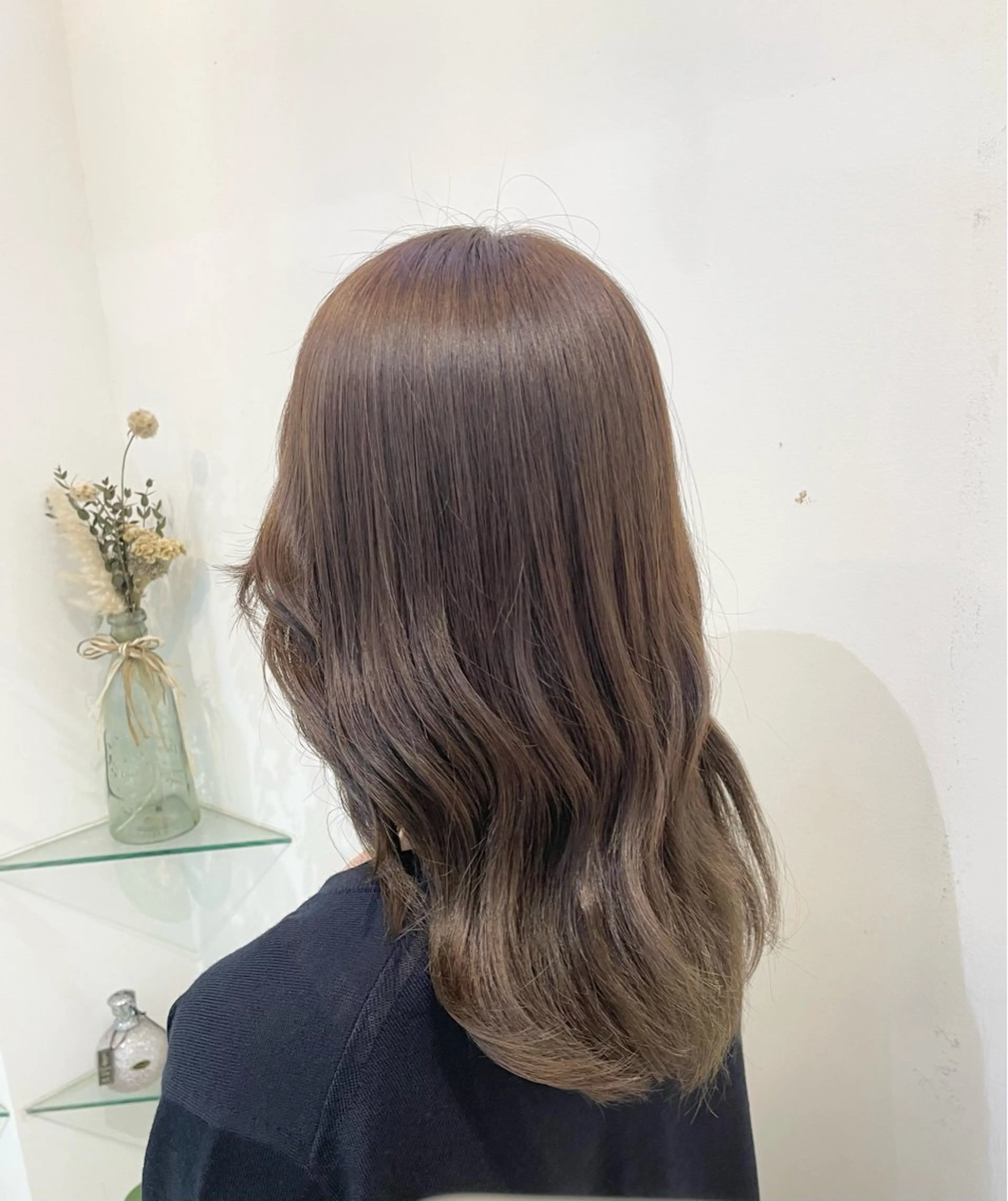 ロング カラー ヘアカラー トリートメント 髪質改善カラー🤍 エクステ✨君島由実子のヘアスタイル