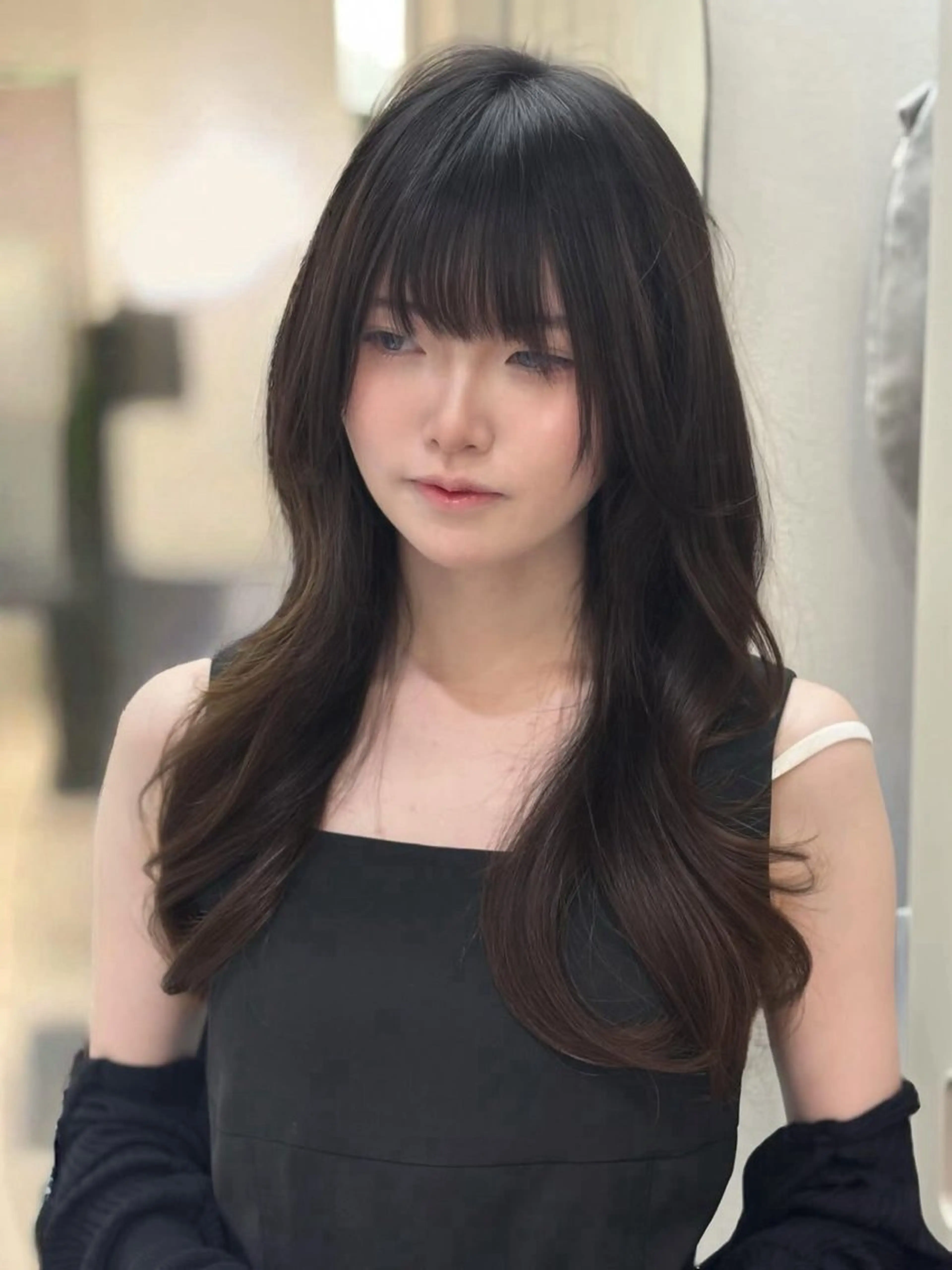 【ダメージレスで艶髪へ🫧】透明感たっぷりうる艶カラー➕3stepトリートメント🇰🇷の写真