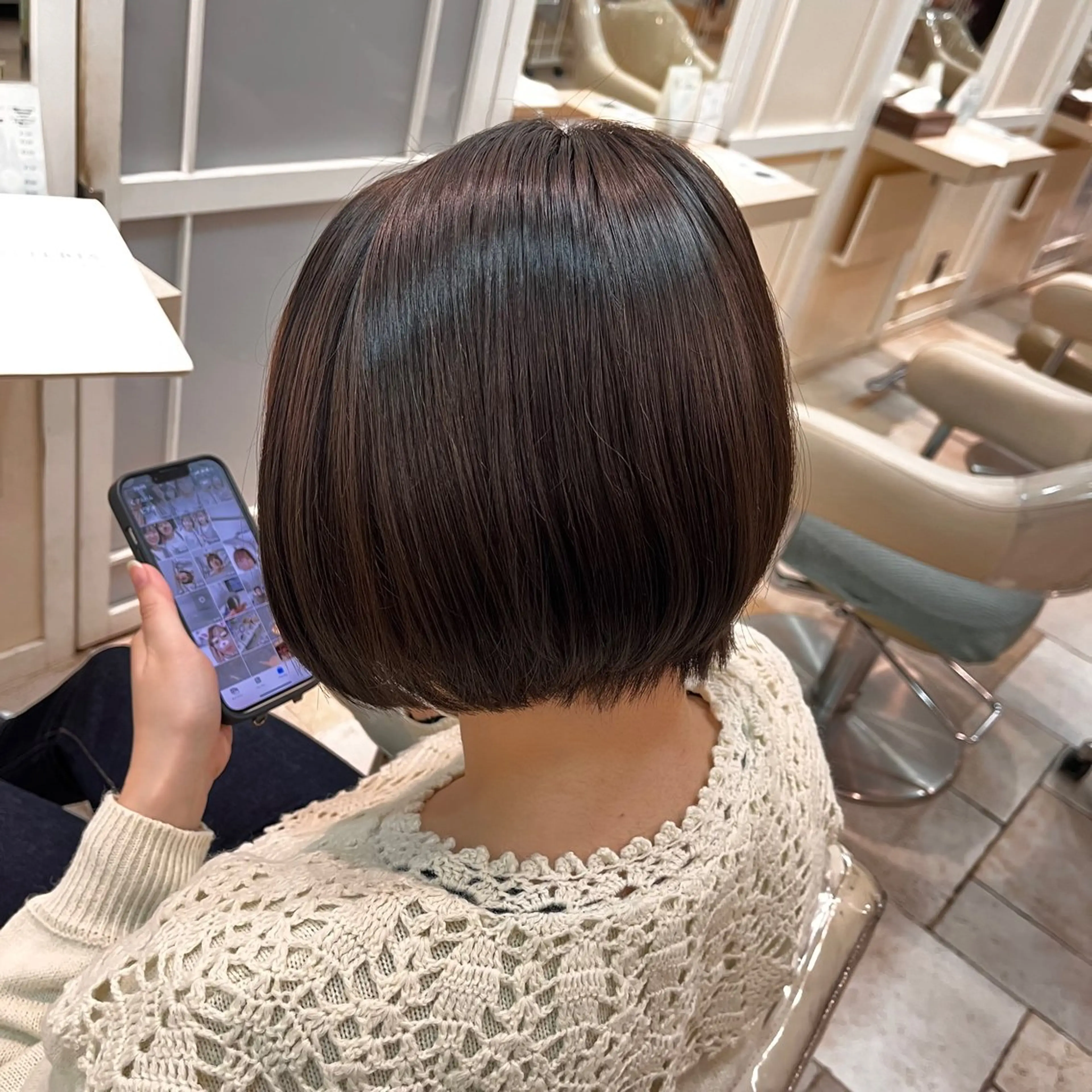 ミディアム ヘアカラー 青木 あいかのヘアスタイル