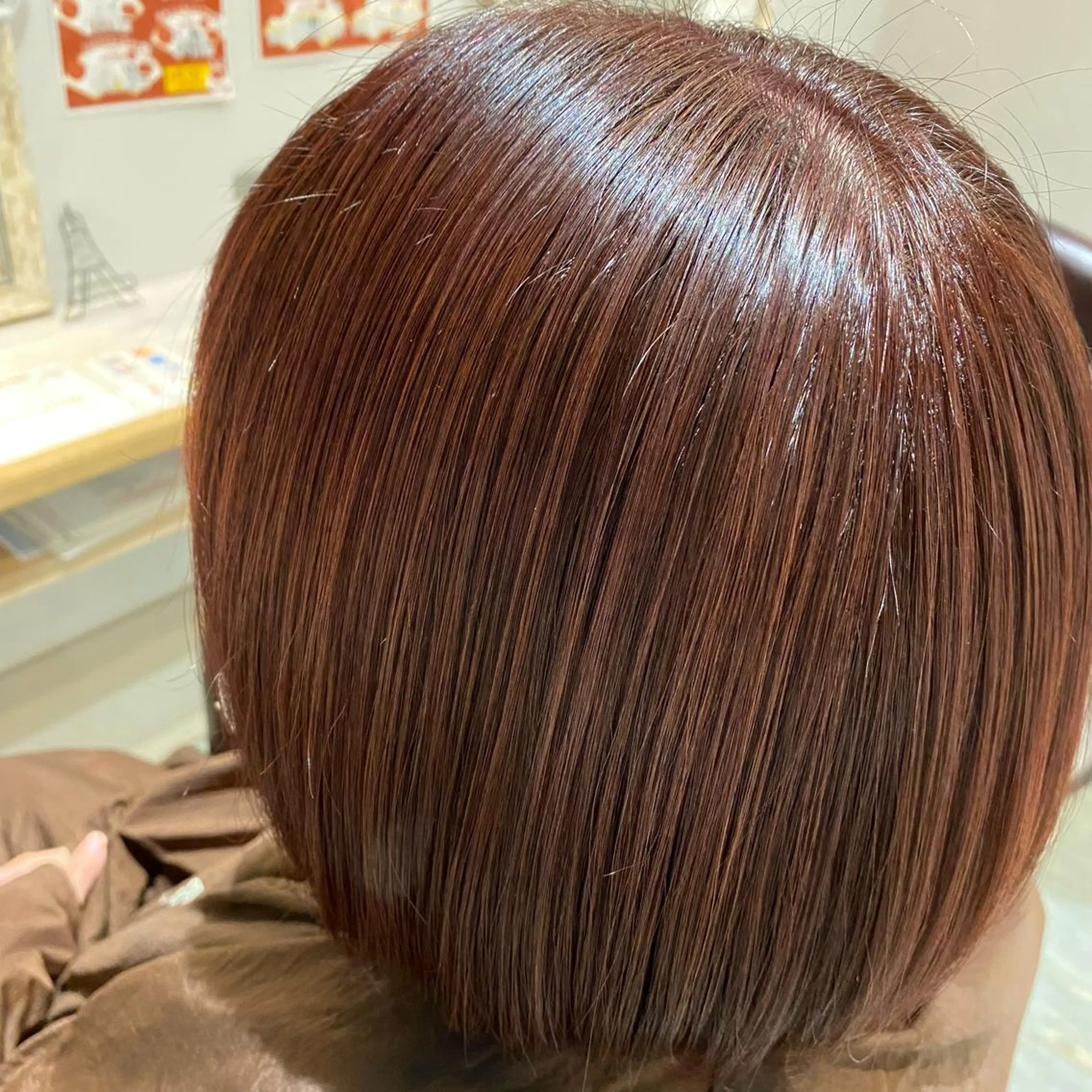ショート カラー ベージュカラー ピンクカラー ピンクベージュ 床櫻 唯のヘアスタイル