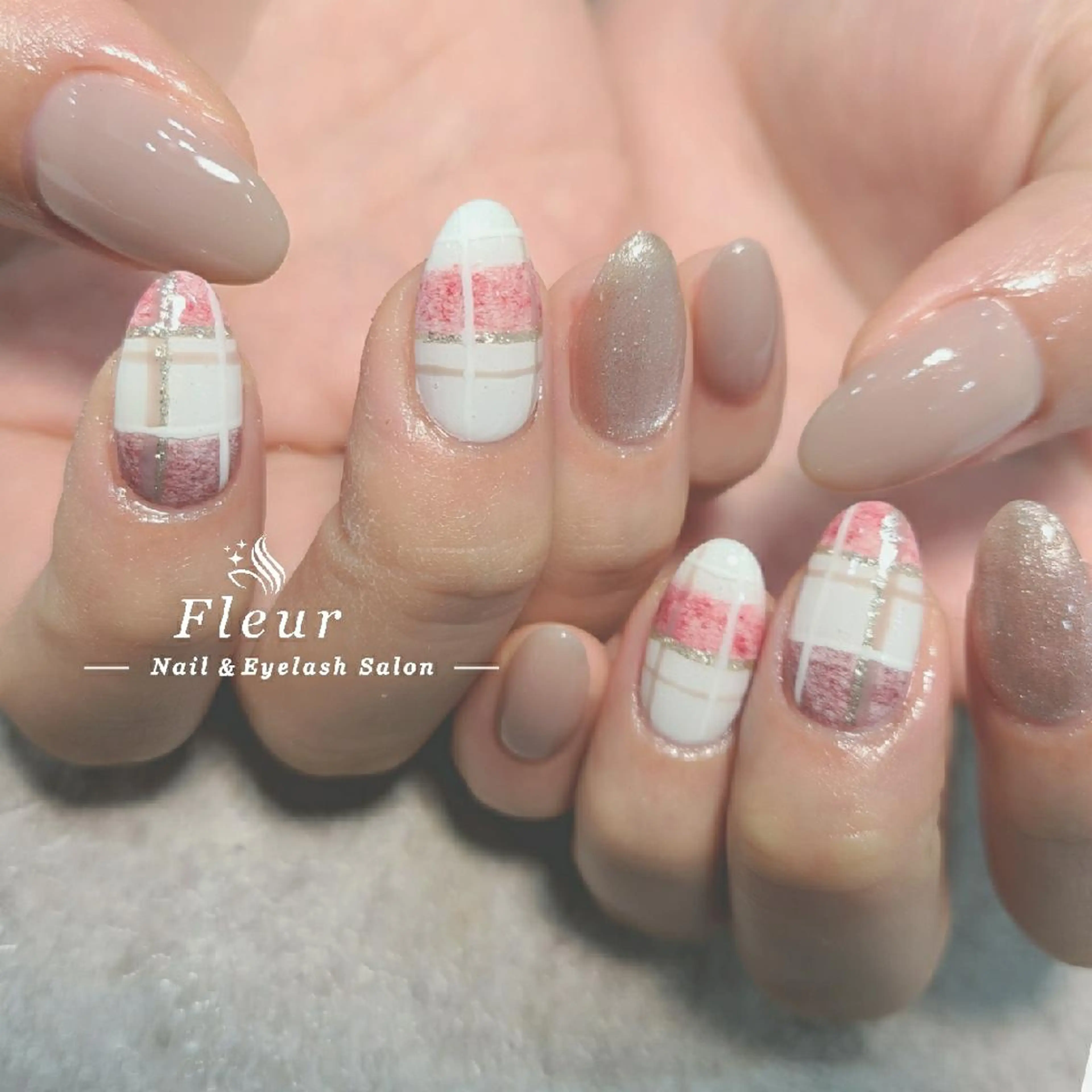 ネイル アートネイル ハンドネイル nail&eye ♡Fleur♡のネイルデザイン
