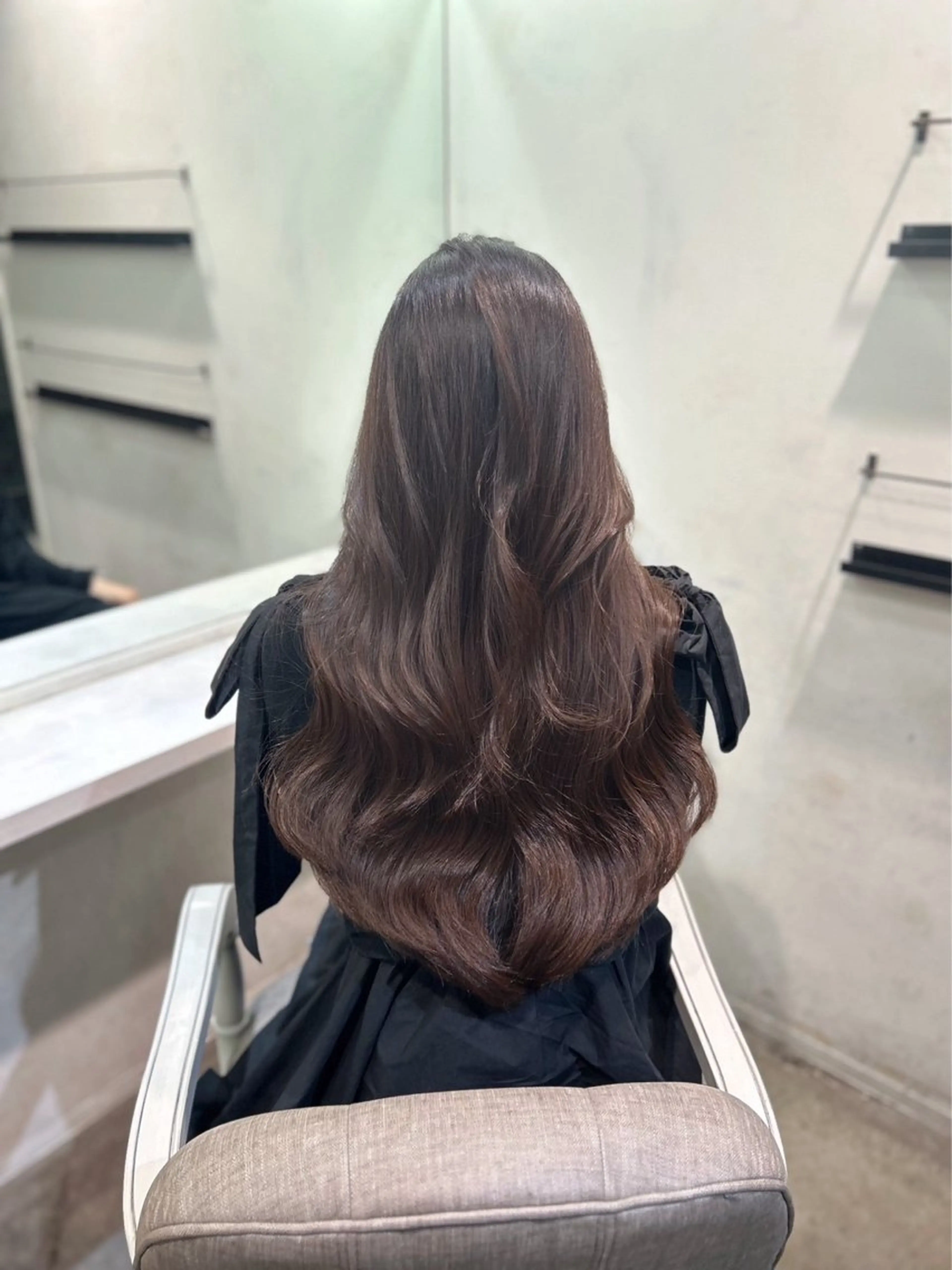 ロング カラー カット ヘアカラー トリートメント 🫧ナオ🫧 /韓国 ヘア/ マンツーマンのヘアスタイル