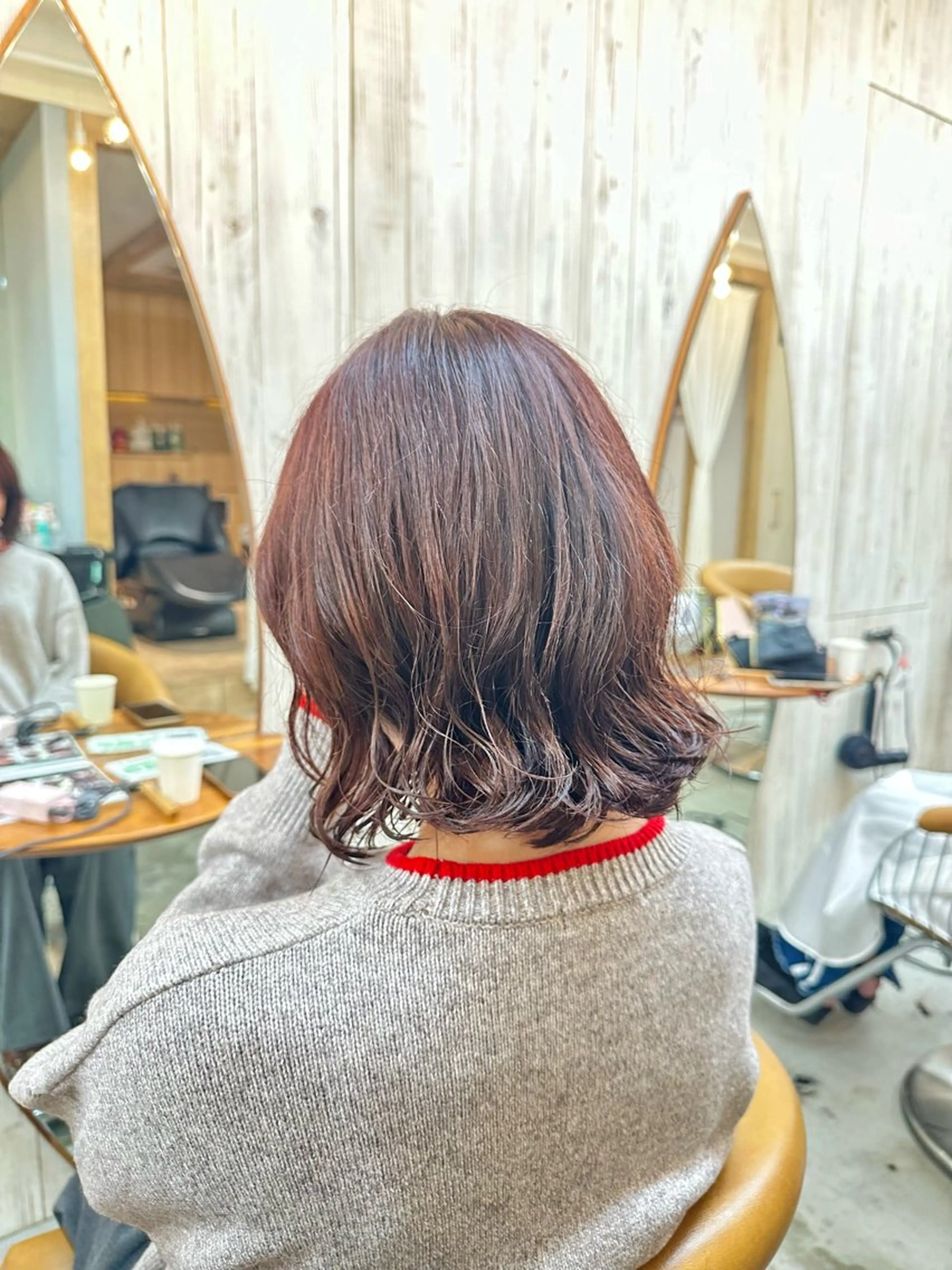 パーマ ボブ カット パーマ トリートメント 縮毛矯正💎ショート /パーマ❣️ともきのヘアスタイル