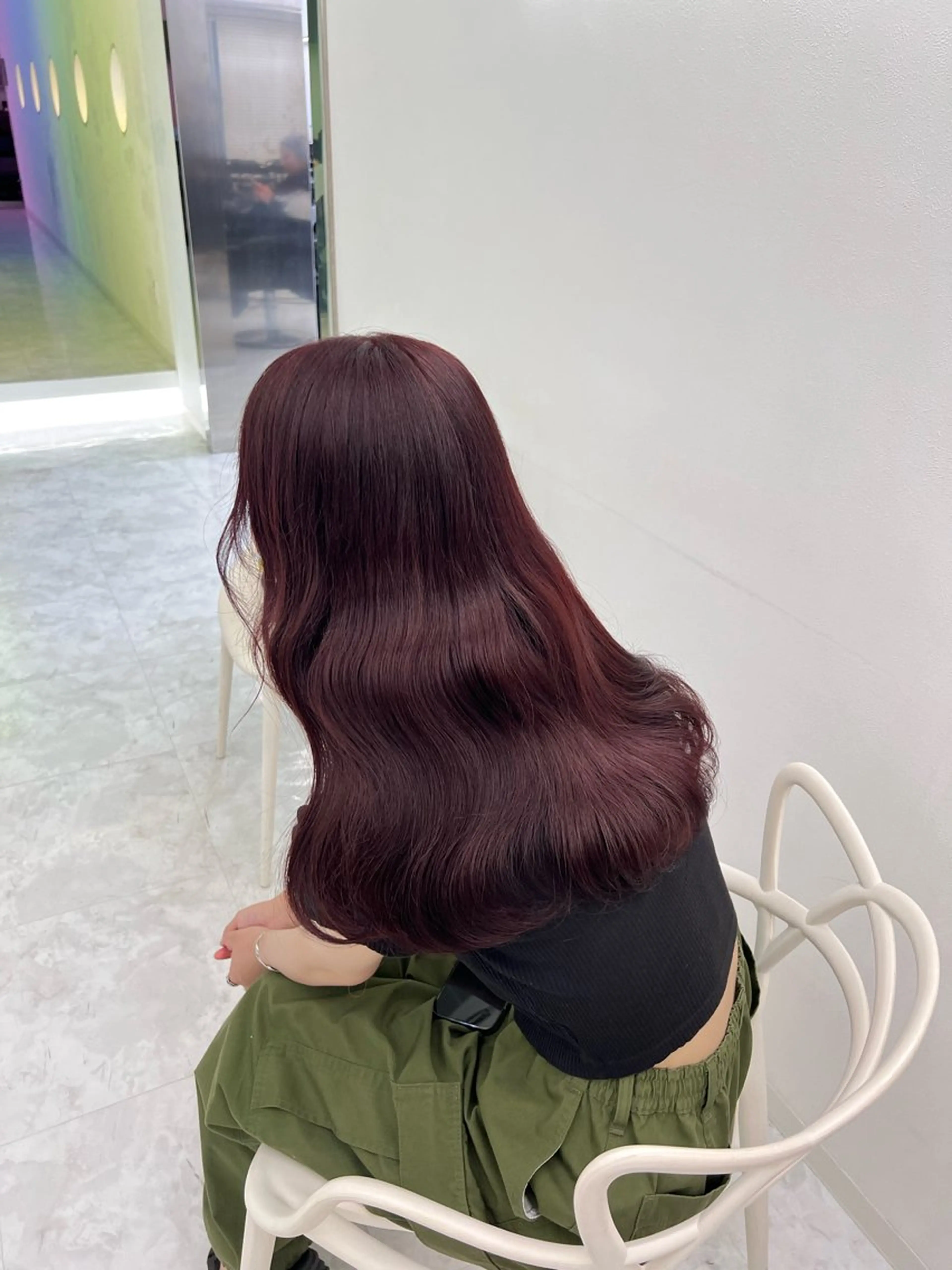 ロング カラー ヘアアレンジ 上品な透明感カラー 寒色＆暖色ヘア💗のヘアスタイル