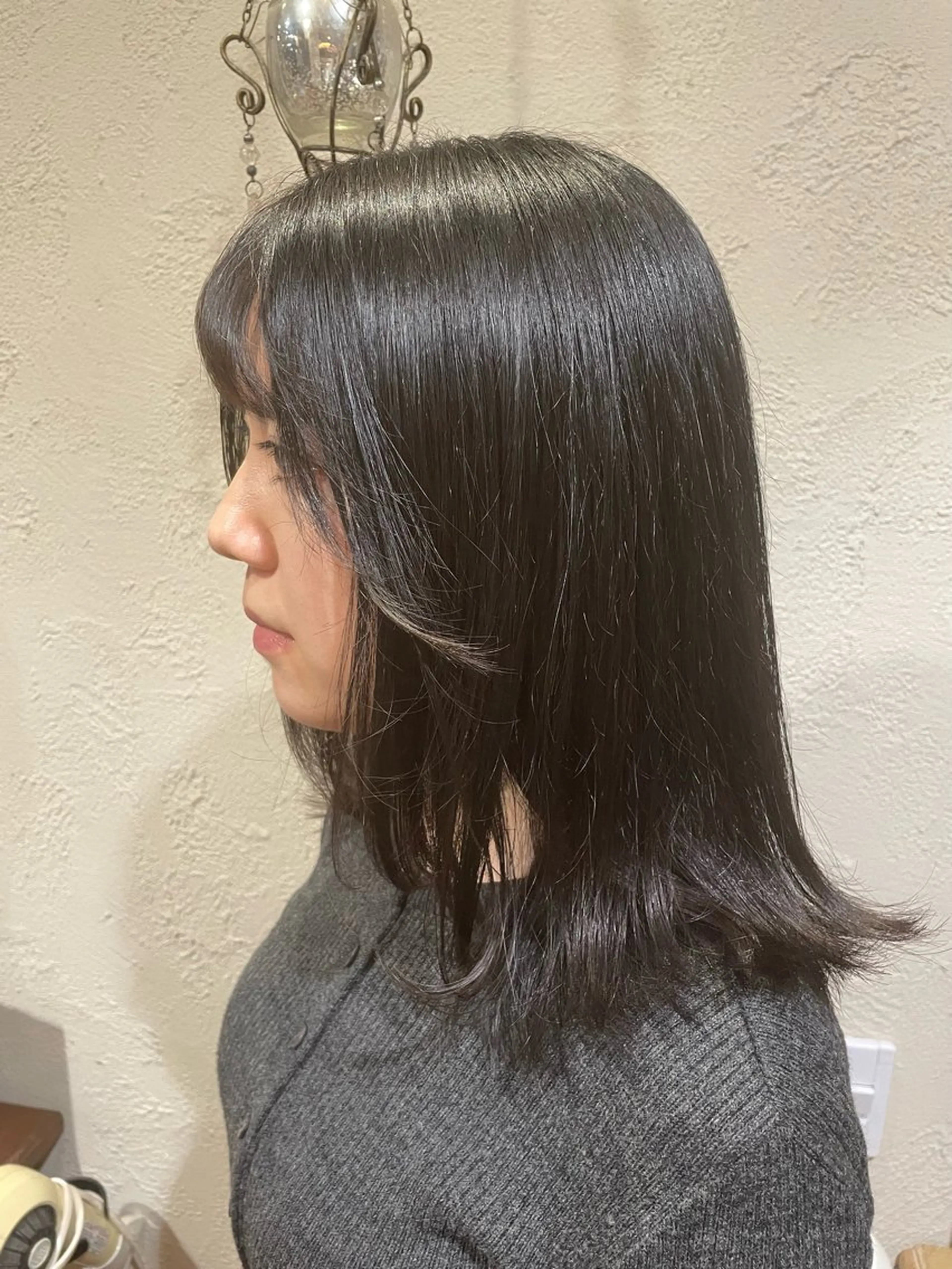 ミディアム 顔周りカット レイヤーカット ナチュラル🧡可愛い MINAMIのヘアスタイル
