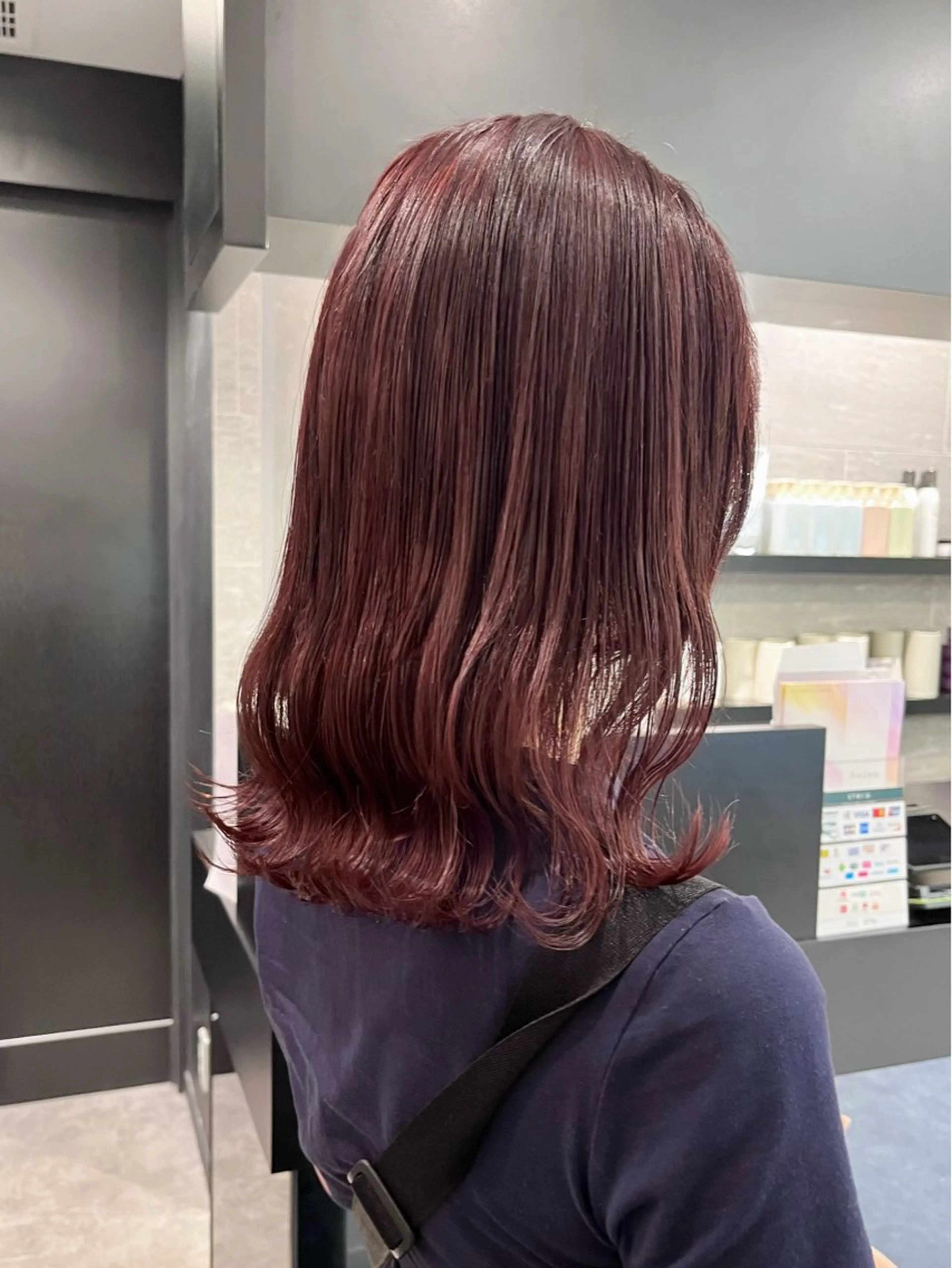 ミディアム ヘアカラー ダブルカラー🫐 /まゆ🎀のヘアスタイル