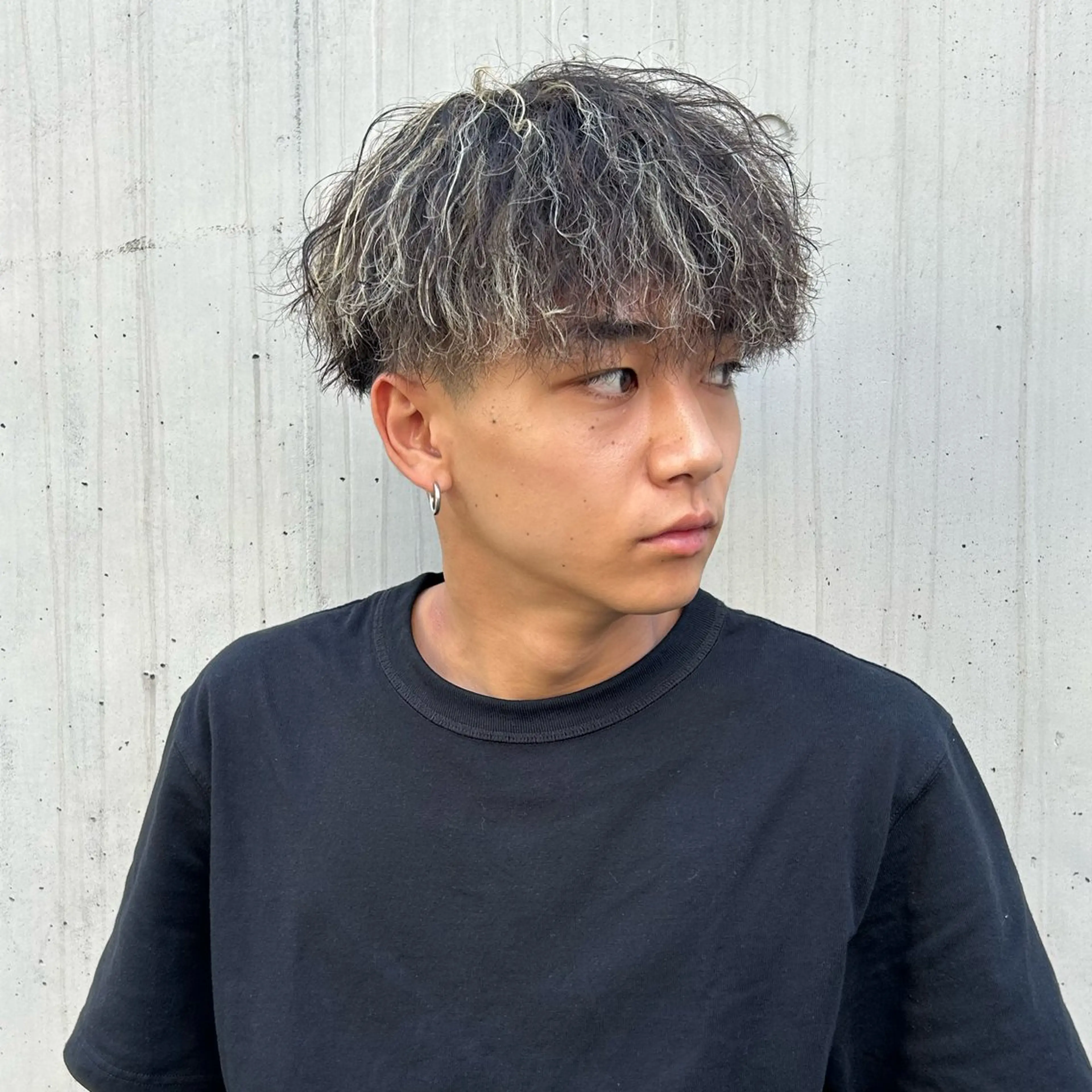 カラー パーマ メンズ カット ヘアカラー パーマ 安達 脩人のヘアスタイル