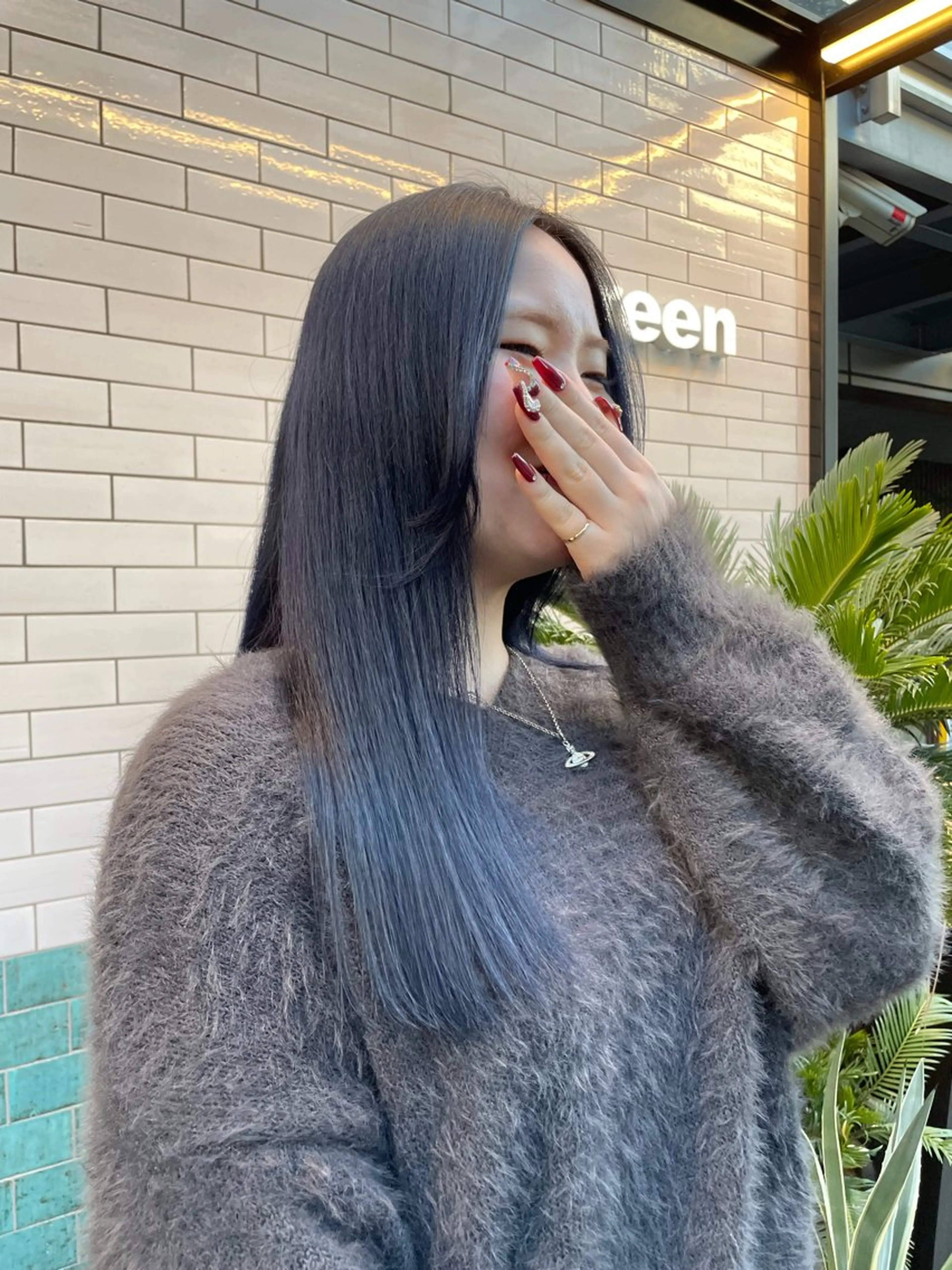 ロング カラー パーマ ヘアアレンジ カット ヘアカラー トリートメント madokaレイヤー /暖色カラーのヘアスタイル
