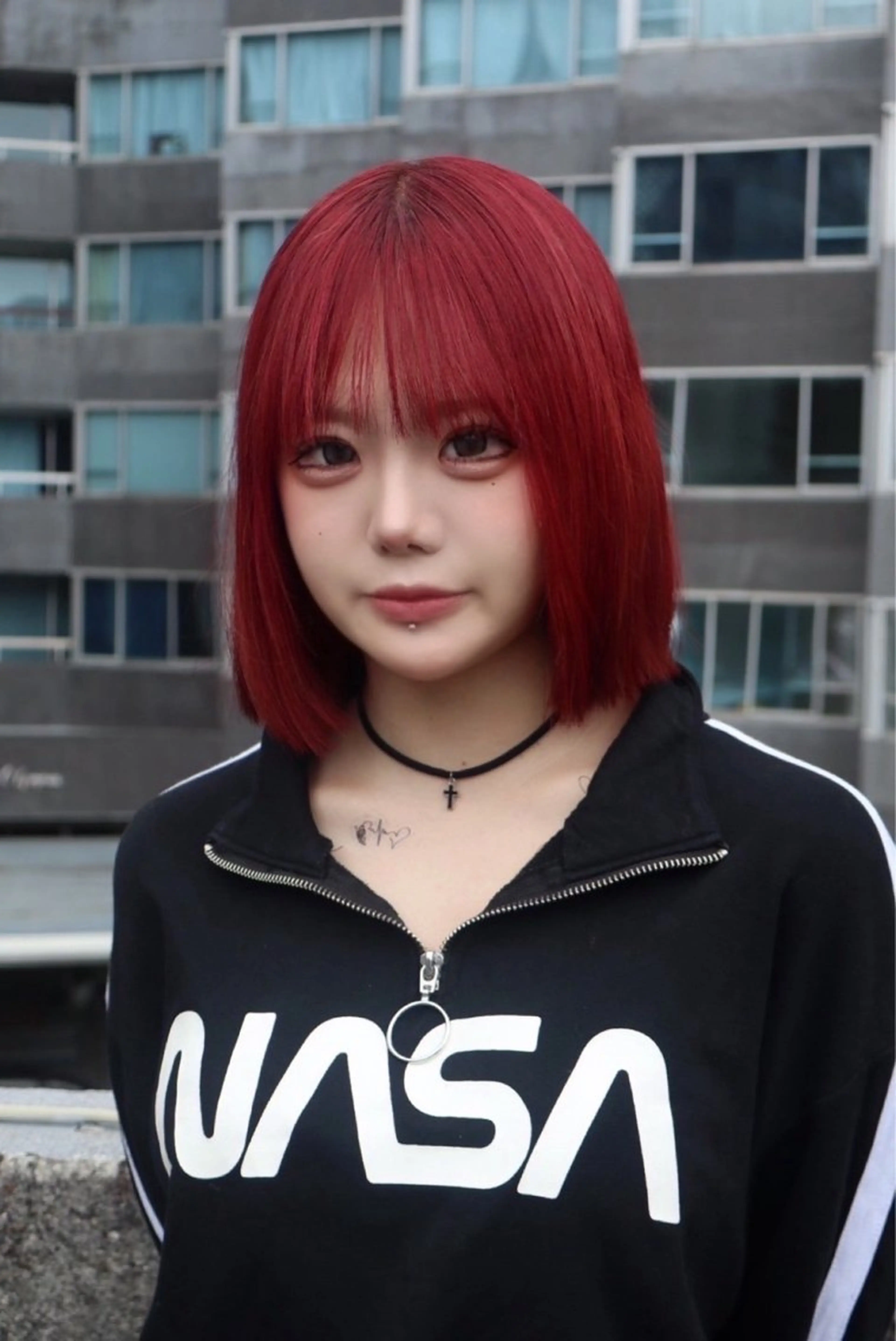 ミディアム カラー レイヤーカット /ハイトーンchaoのヘアスタイル