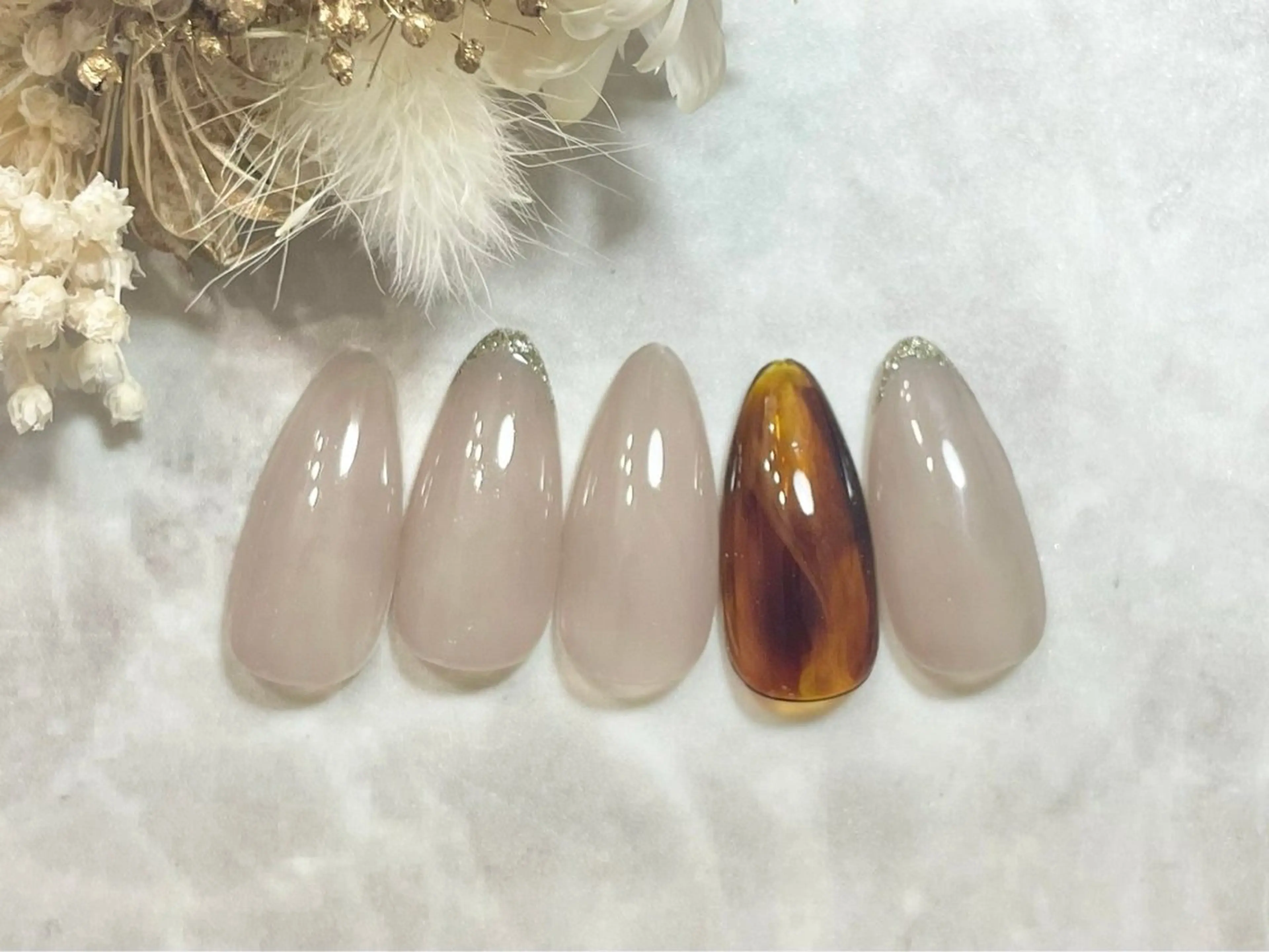 ネイル オフィスネイル シンプルネイル 【パラジェル・フィルイン】Nailsalon　Merci東中野所属・Merci shigaのネイルデザイン