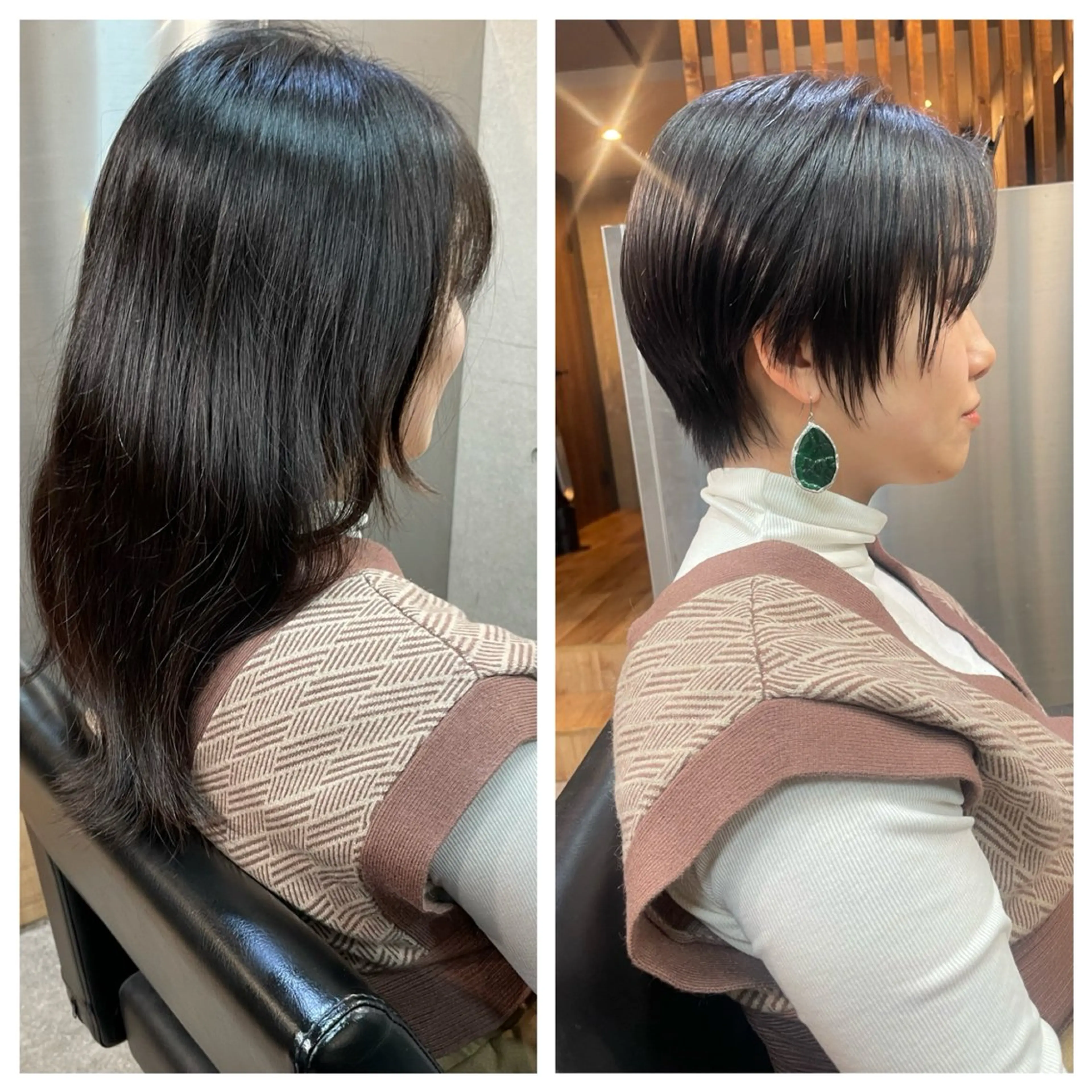 ショート カラー 似合わせカット ショートヘア カット ヘアカラー トリートメント ショートボブ髪質改善 縮毛矯正のプロ山道潤のヘアスタイル