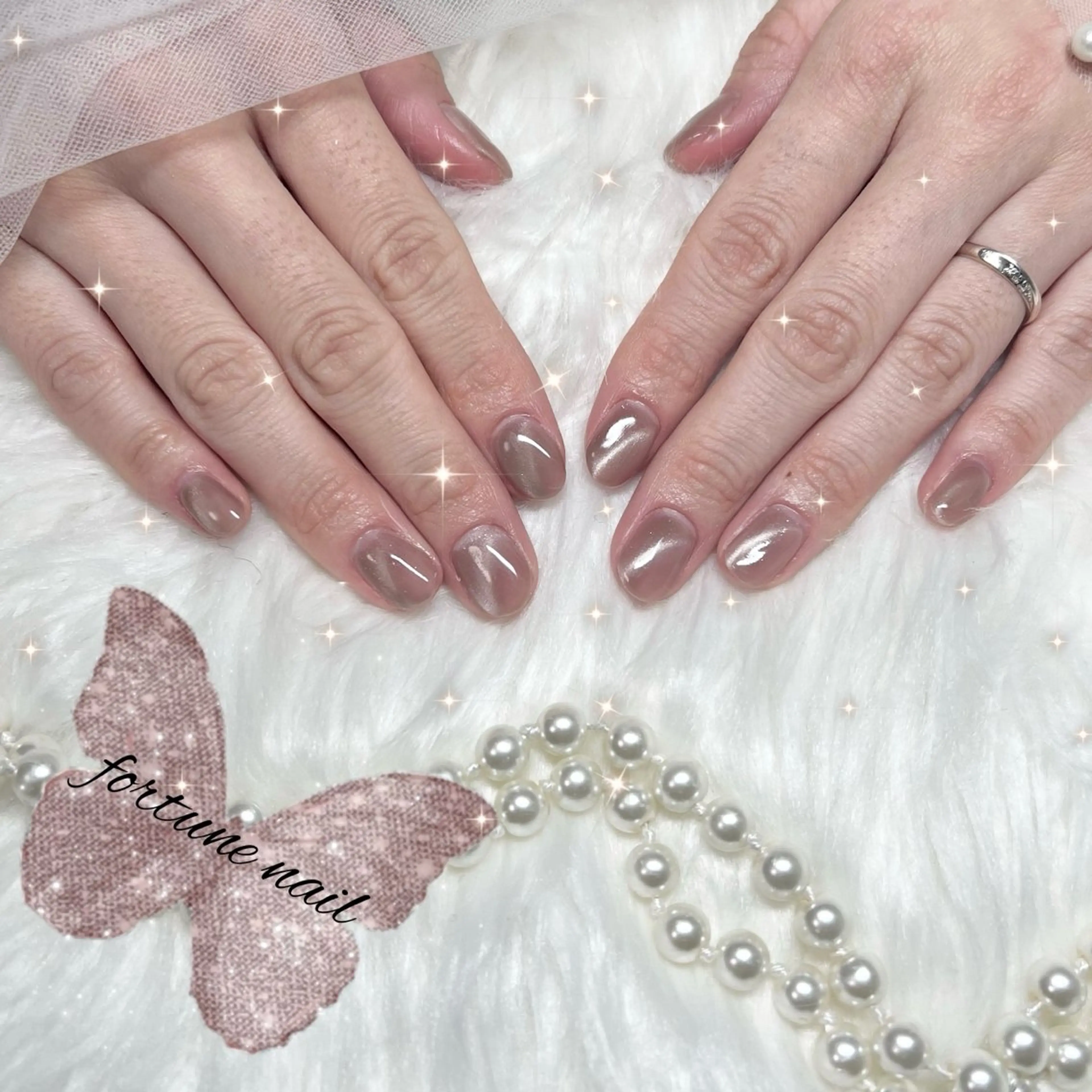 ネイル マグネットネイル ハンドネイル 12/5🈳💜 Yuuna💜のネイルデザイン