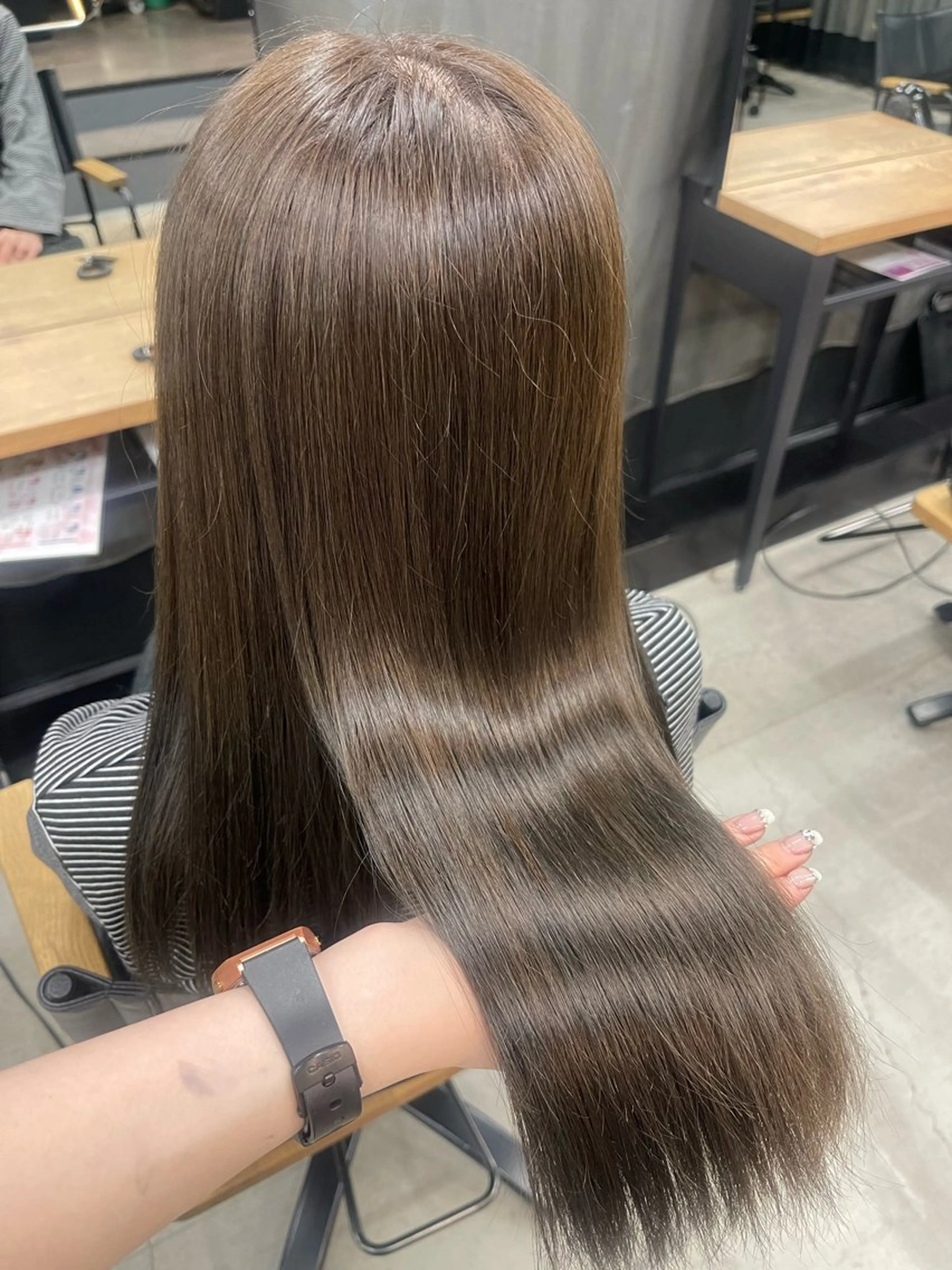 ロング カラー きなみ いく🎀透明感カラーのヘアスタイル