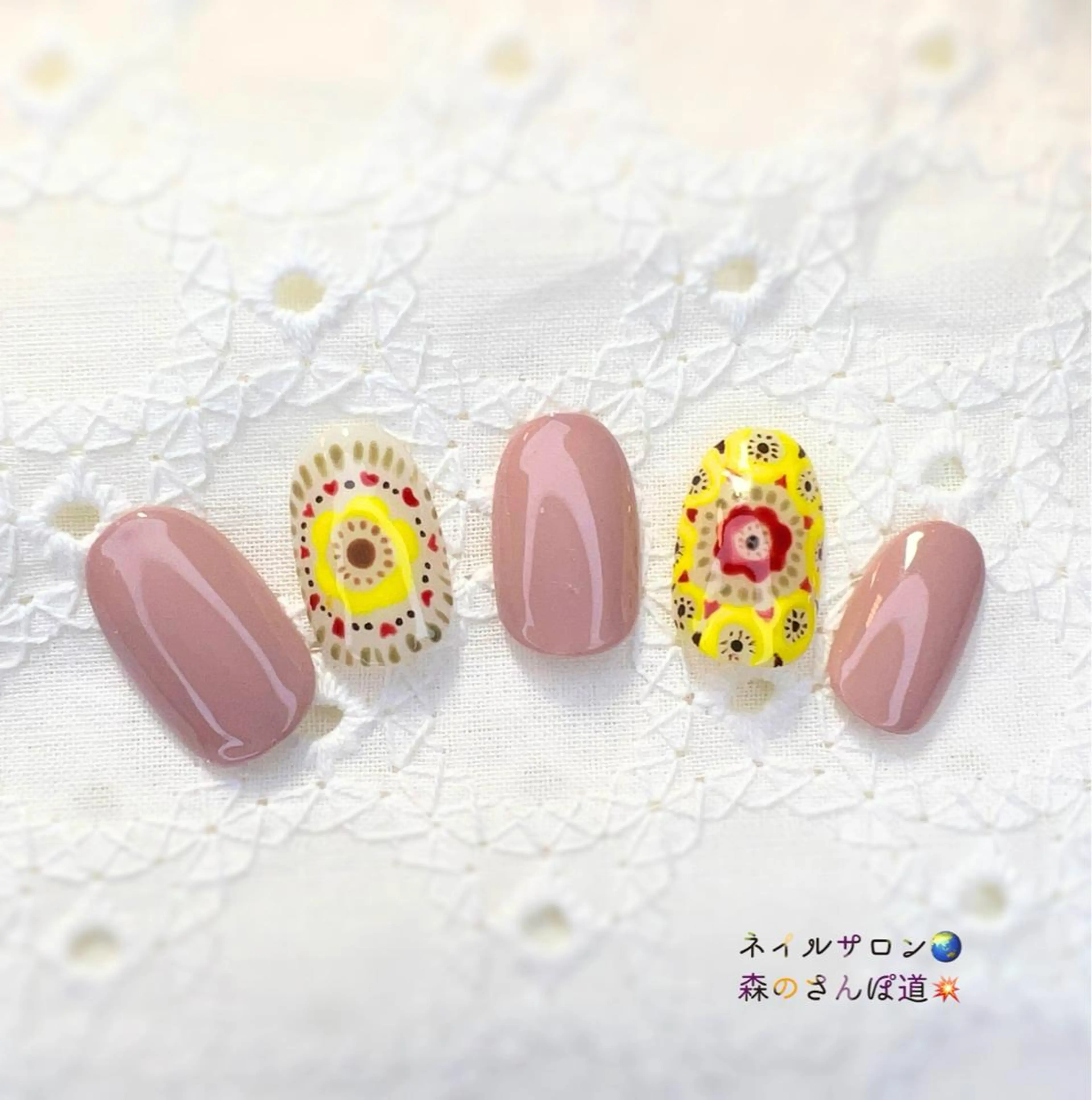 ネイル ハンドネイル 森のさんぽ道所属・ショートネイル 森のさんぽ道のネイルデザイン