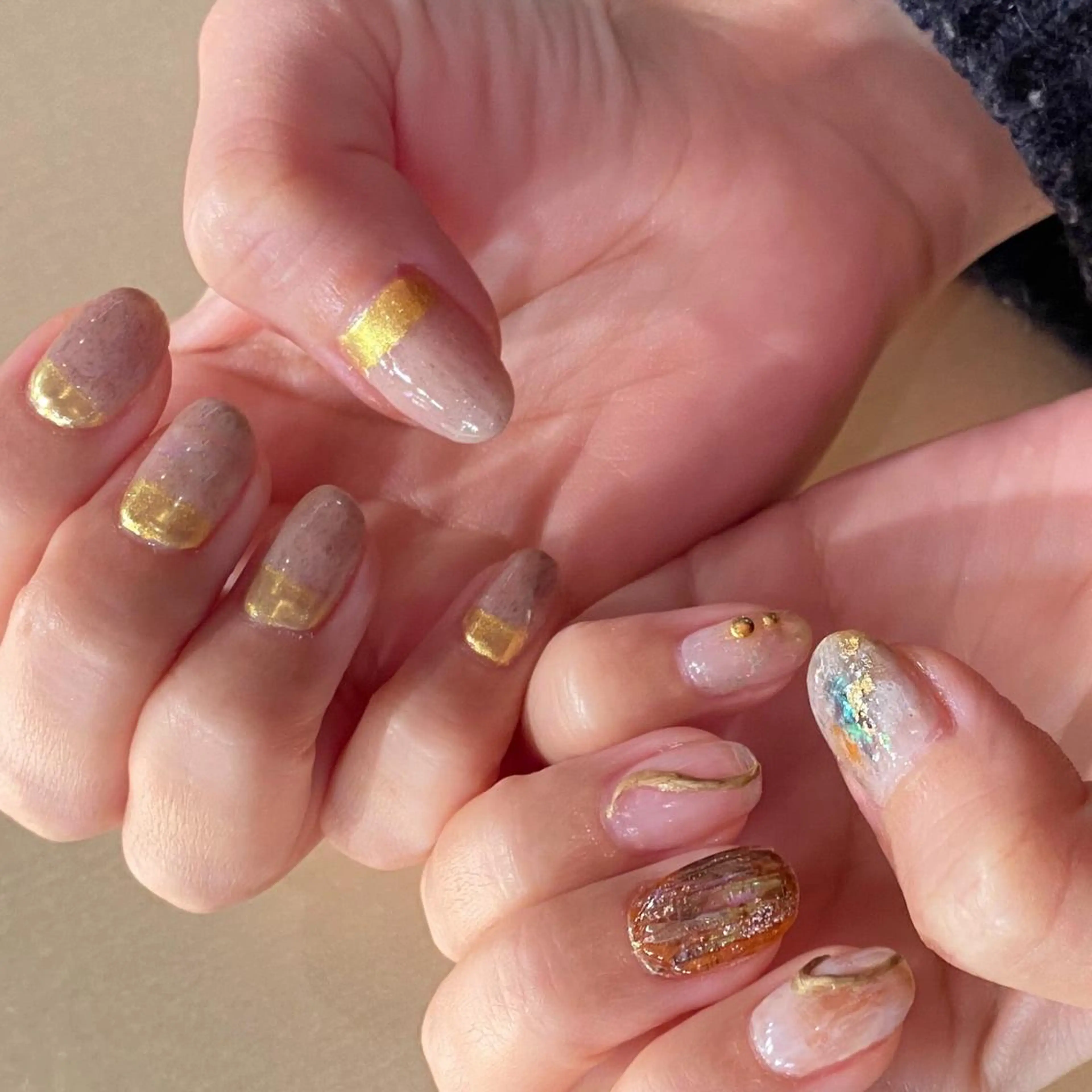 ネイル ニュアンスネイル ハンドネイル 本田 知美のネイルデザイン