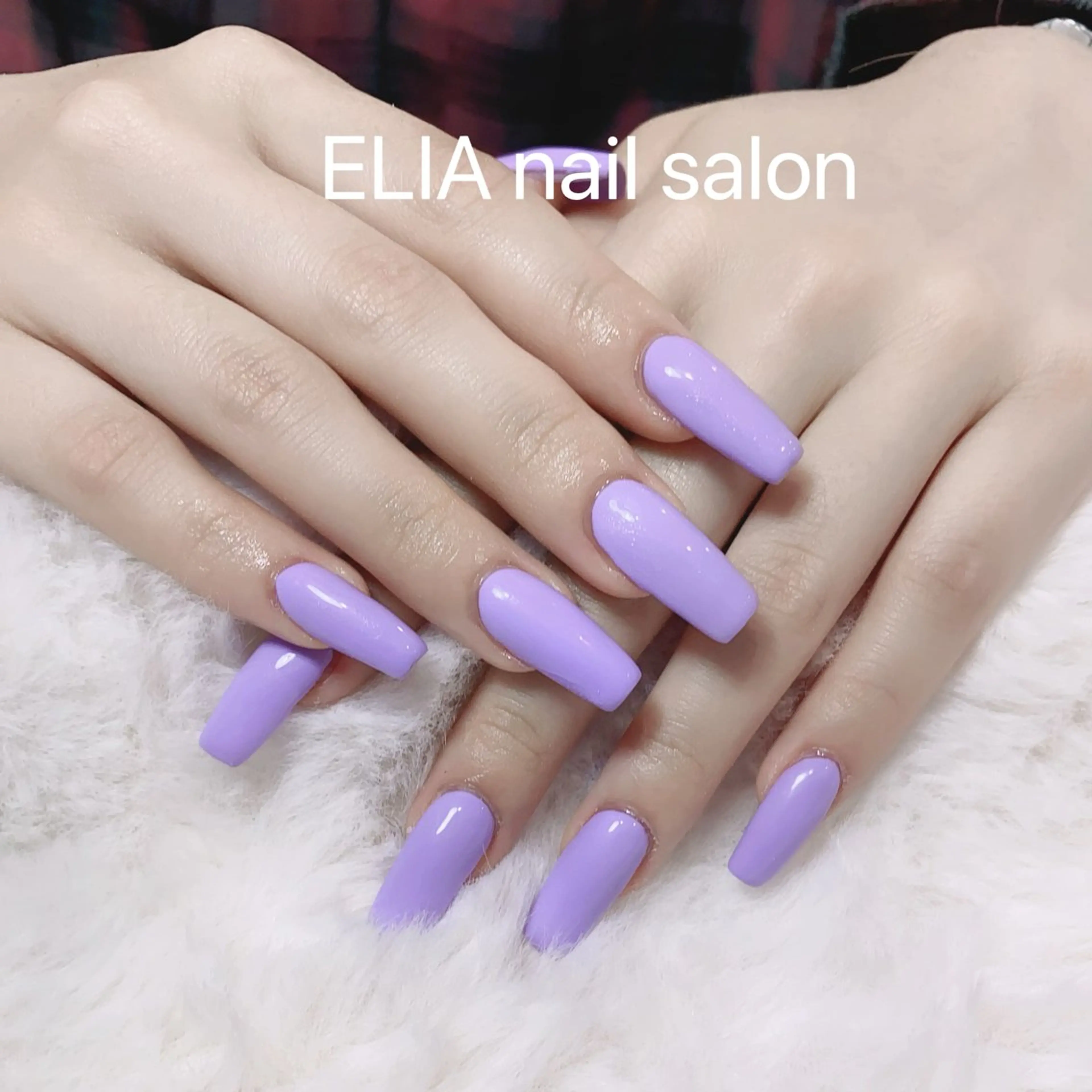 カラー ラベンダーカラー ELIA【エリア】 nailsalonのネイルデザイン
