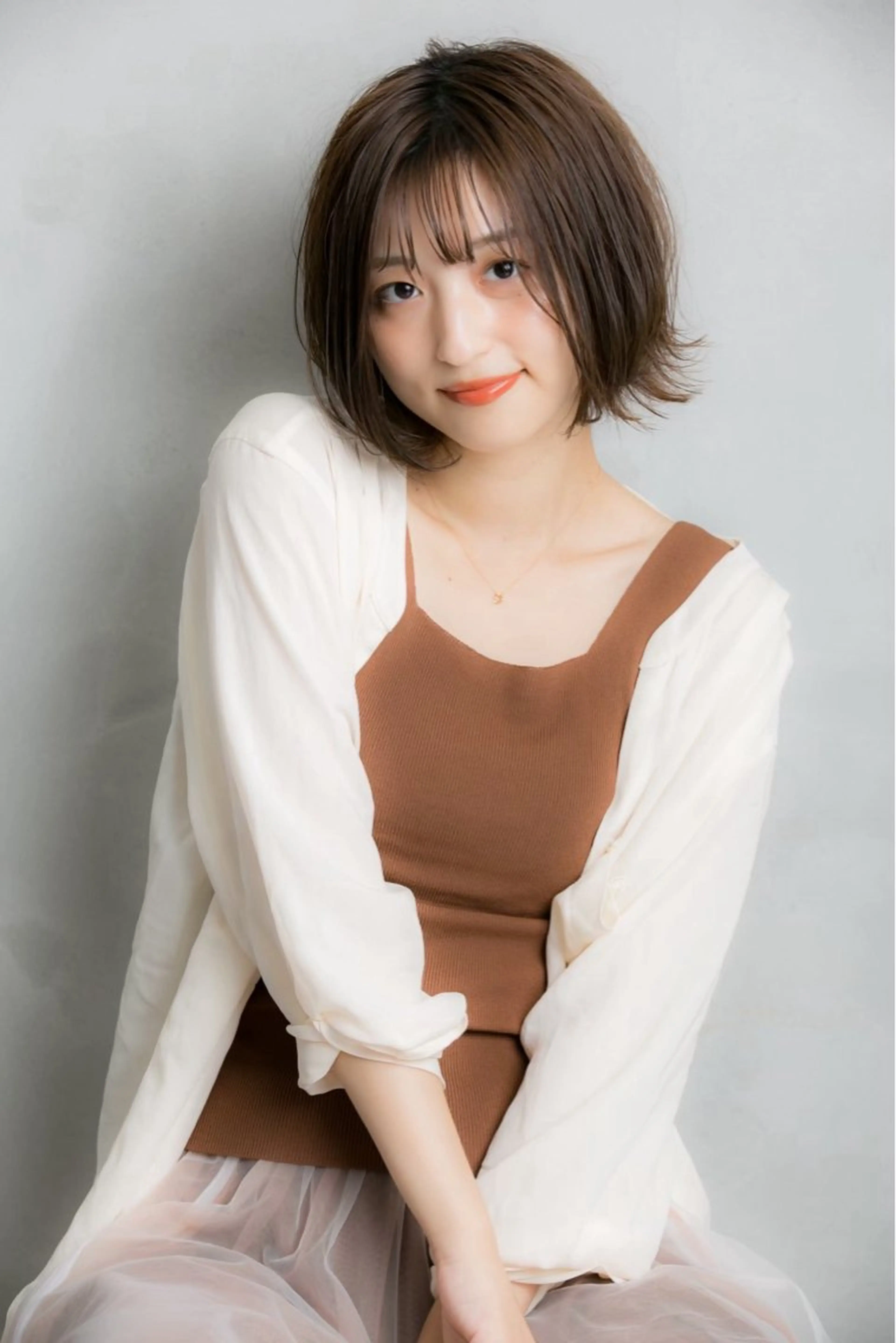 ショート カラー ベージュカラー ボブ 小顔カット 小顔カット✨ 透明感カラー✨kyoのヘアスタイル