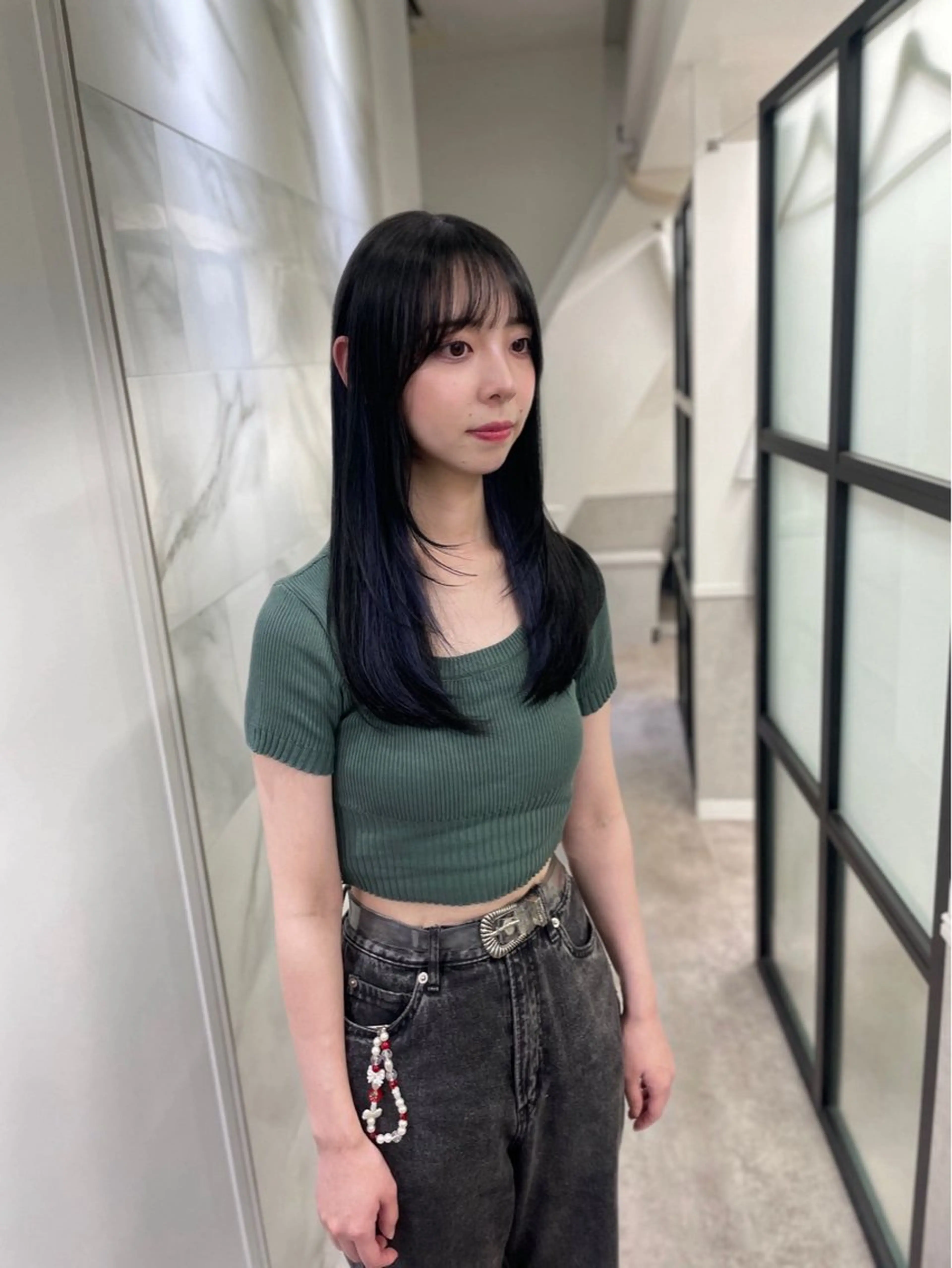 セミロング ヘアカラー ヘッドスパ soigne 表参道【ソワネ】所属・艶髪🩰透明感カラー 🫧あやみのヘアスタイル