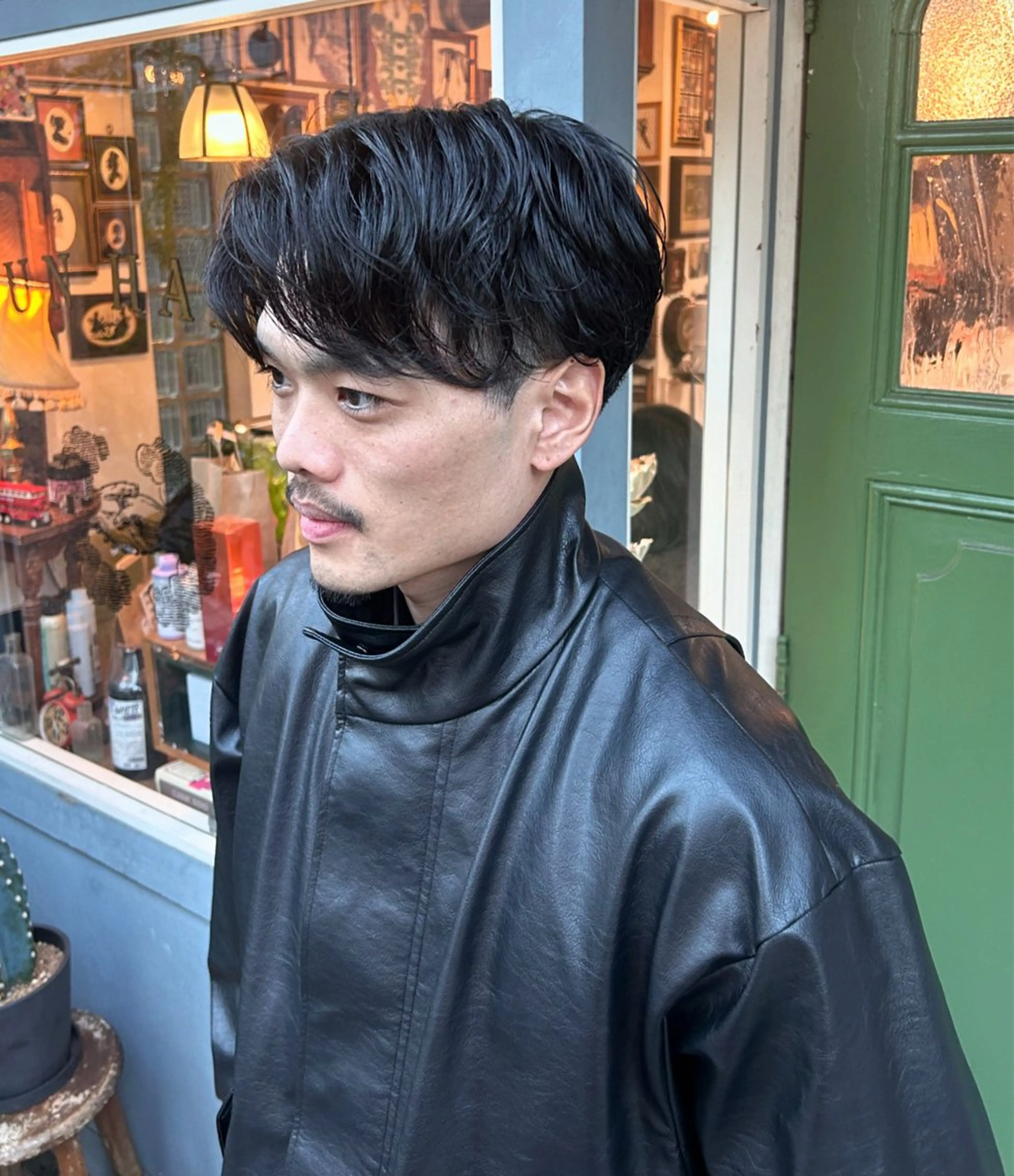 ショート パーマ メンズ メンズパーマ カット パーマ 清水千優/パーマ/透 明感カラー/メンズのヘアスタイル
