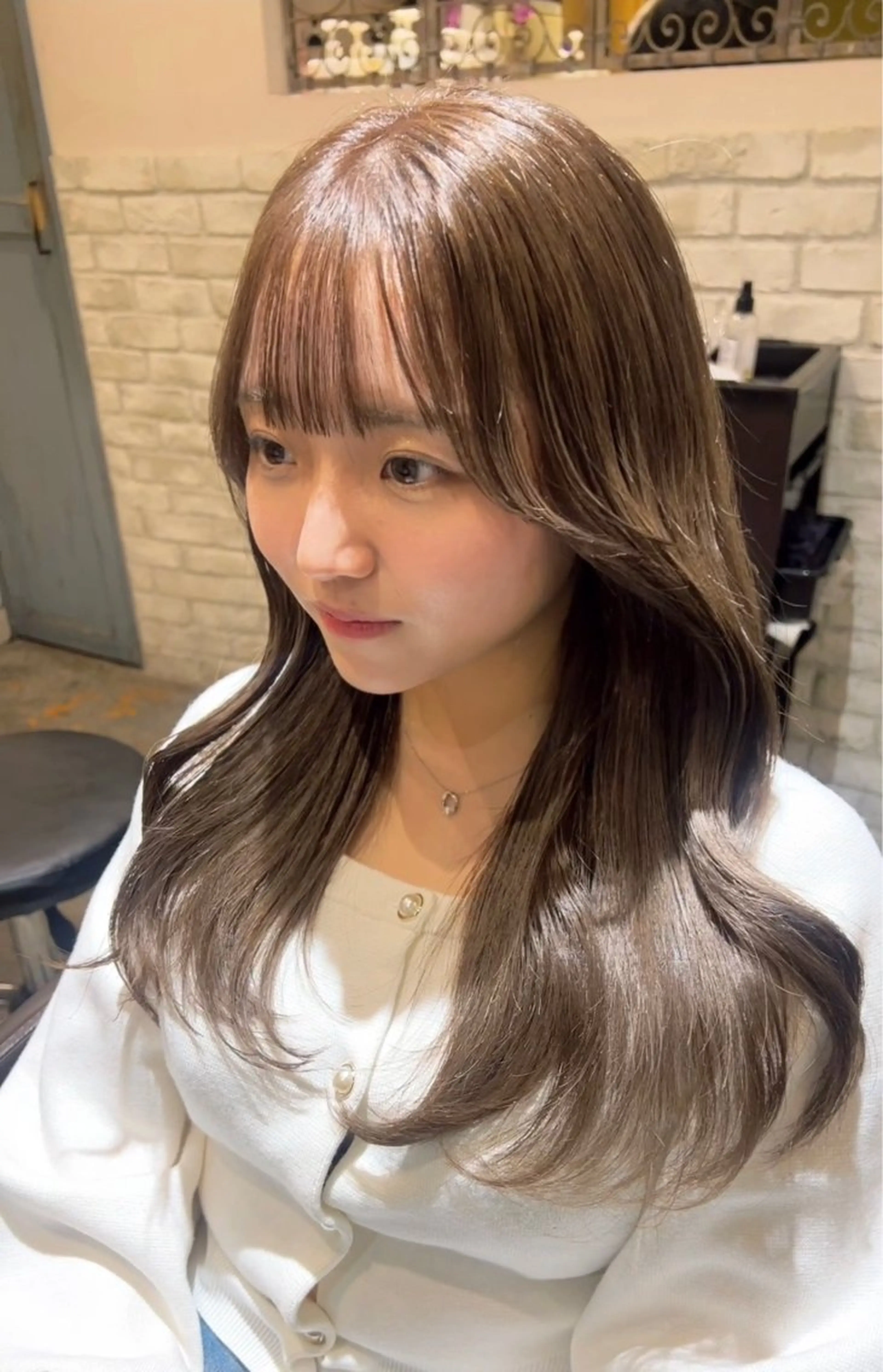 ミディアム カラー レイヤー×髪質改善 店長安藤光司🇰🇷のヘアスタイル