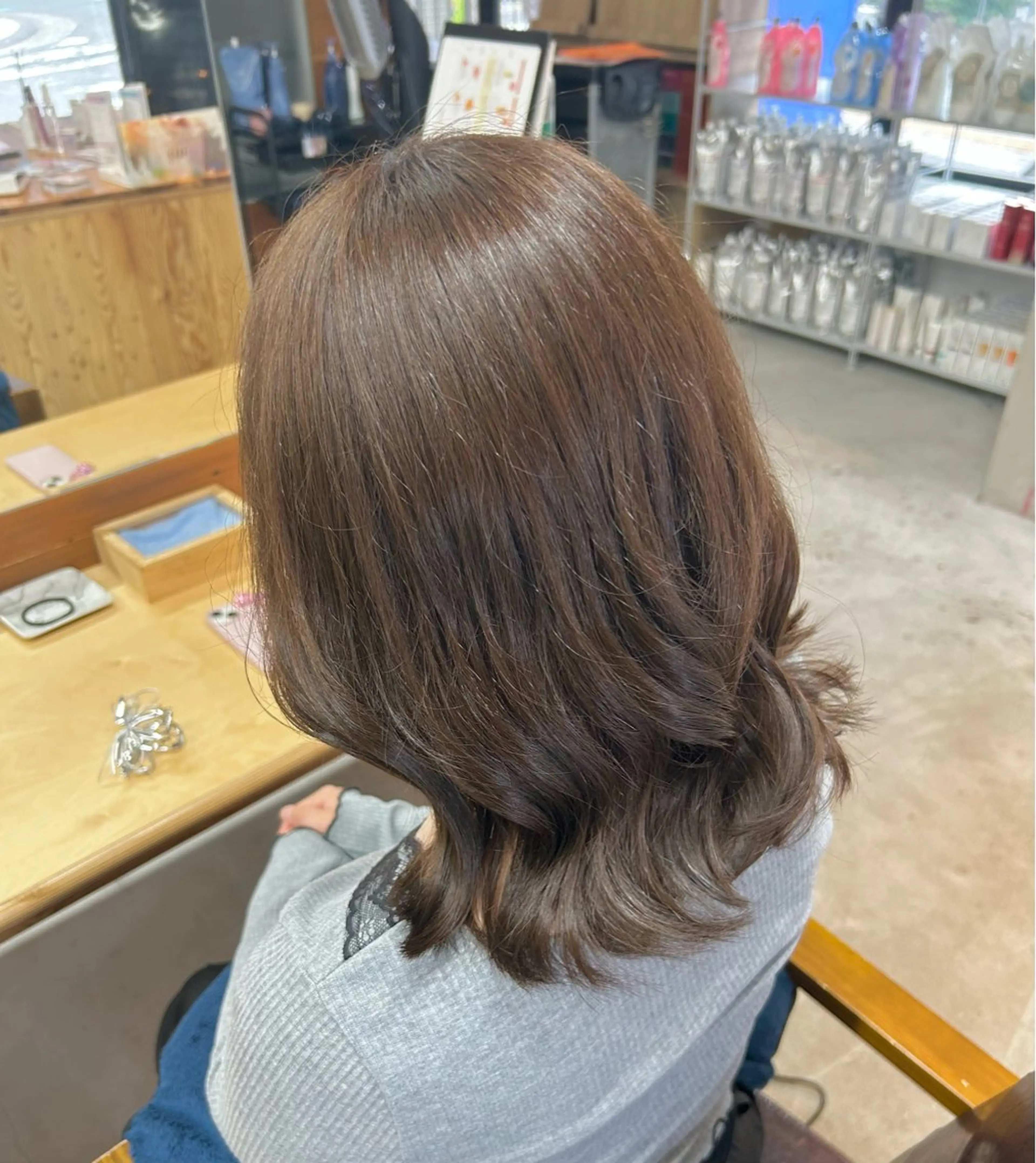 🎀大人かわいい🤍【オリーブベージュ限定】柔らか質感カラー💫+トリートメントの写真