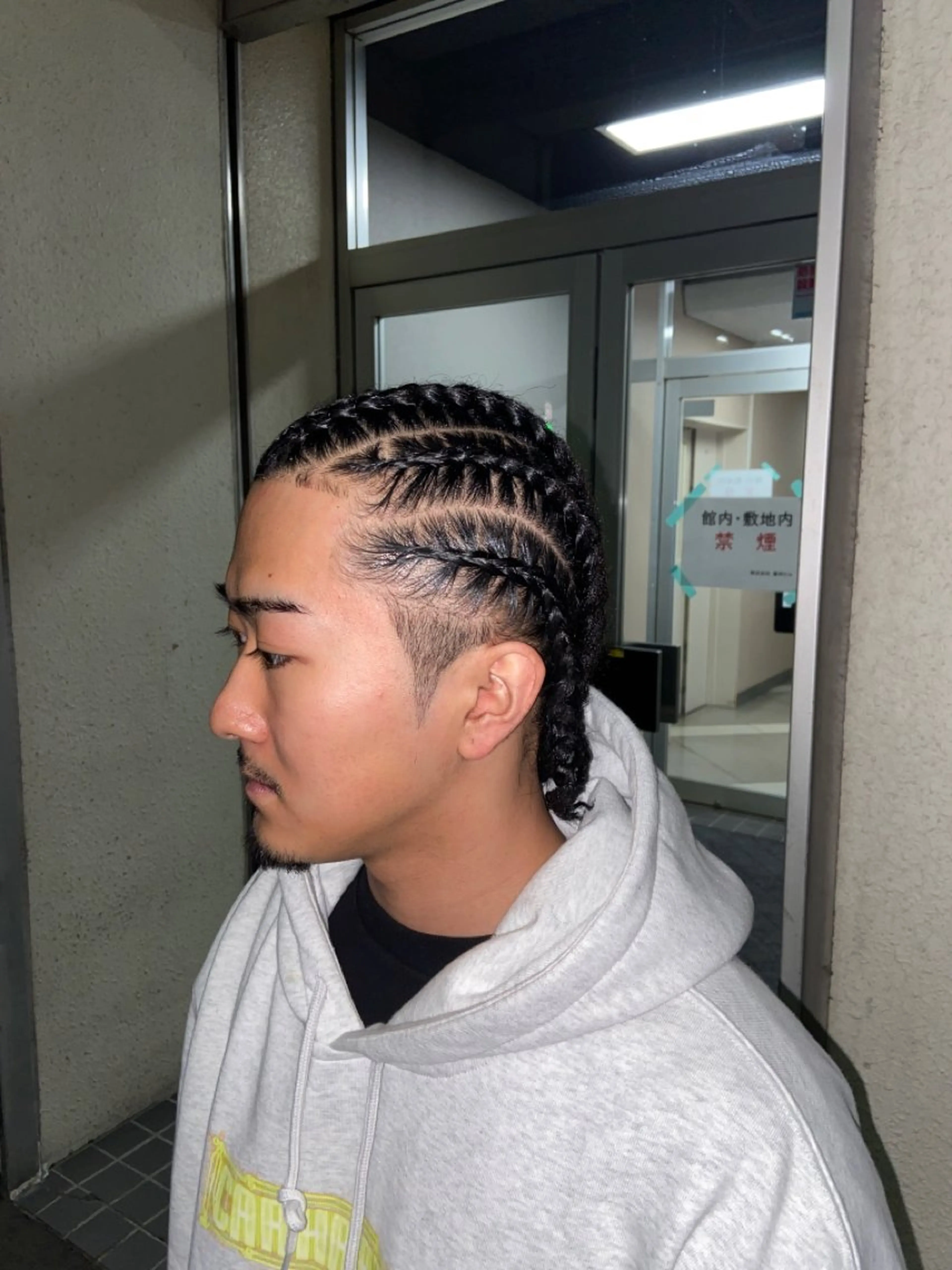 ストレートコーンロウの写真